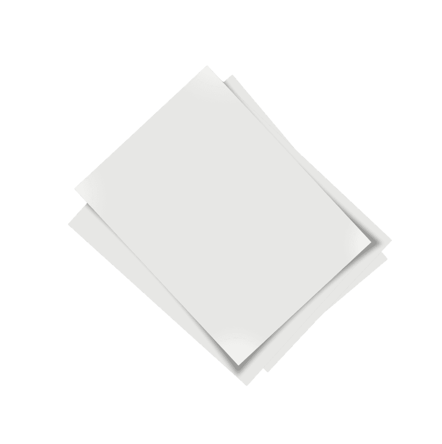 two pieces of paper laying on one another
