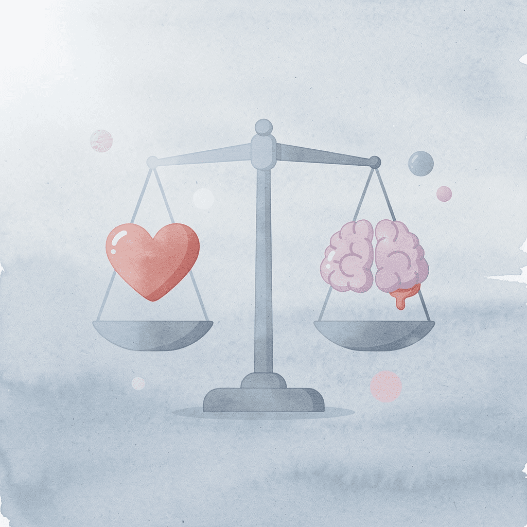 Scale balancing academic book and faith star representing curriculum quality balance