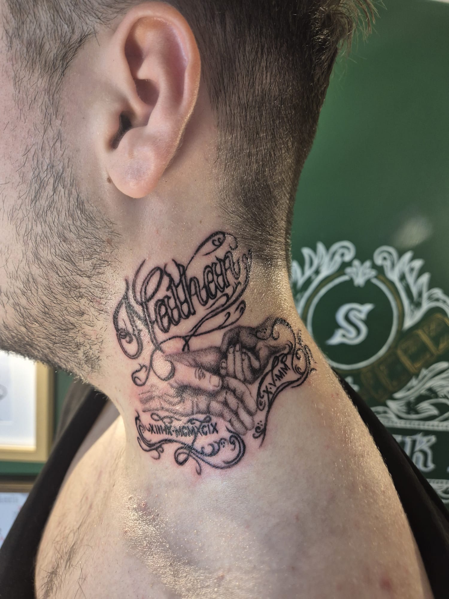 Arm tattoo of a pirate.