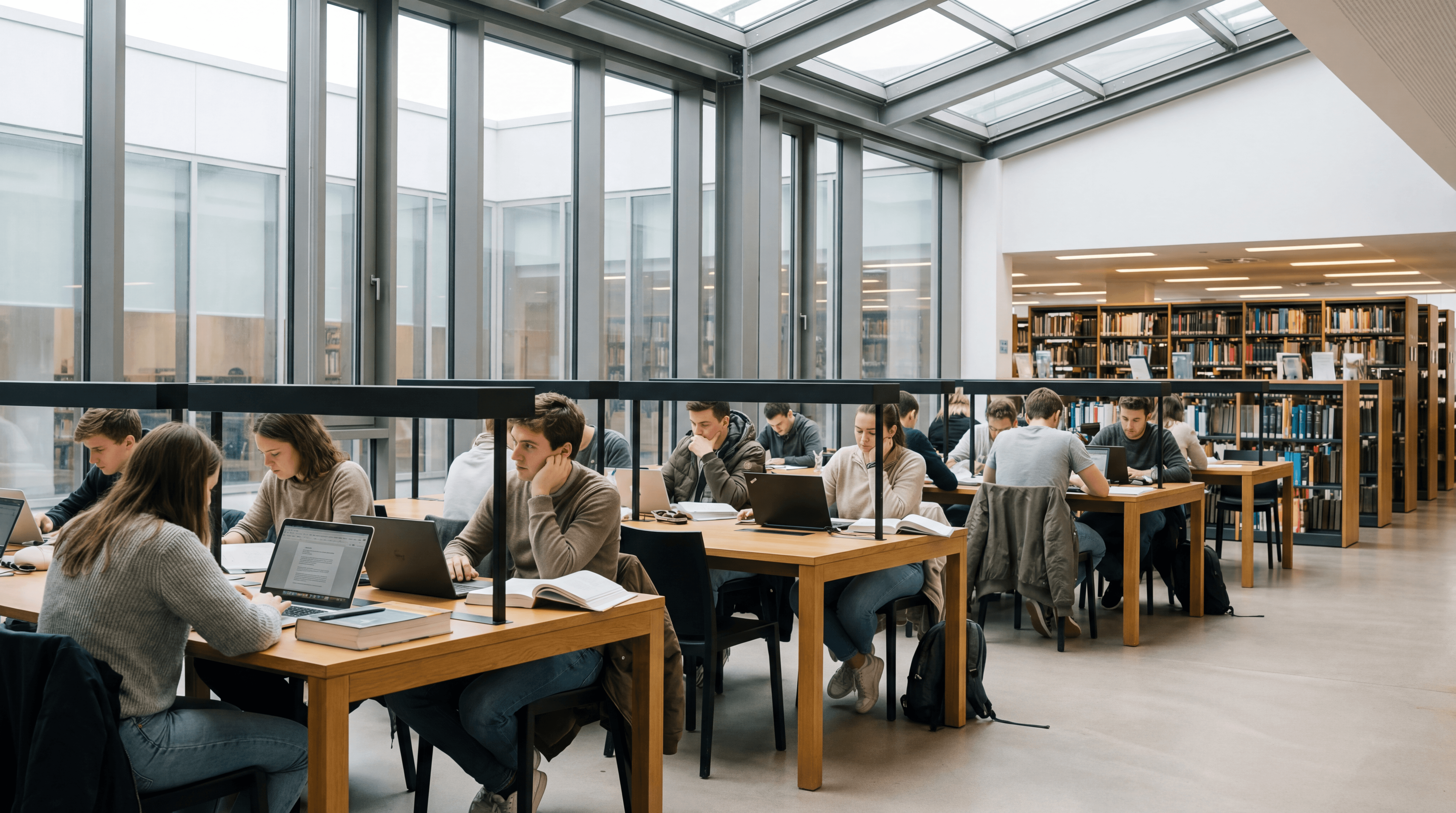 Digitale Türschilder in einem modernen Büro