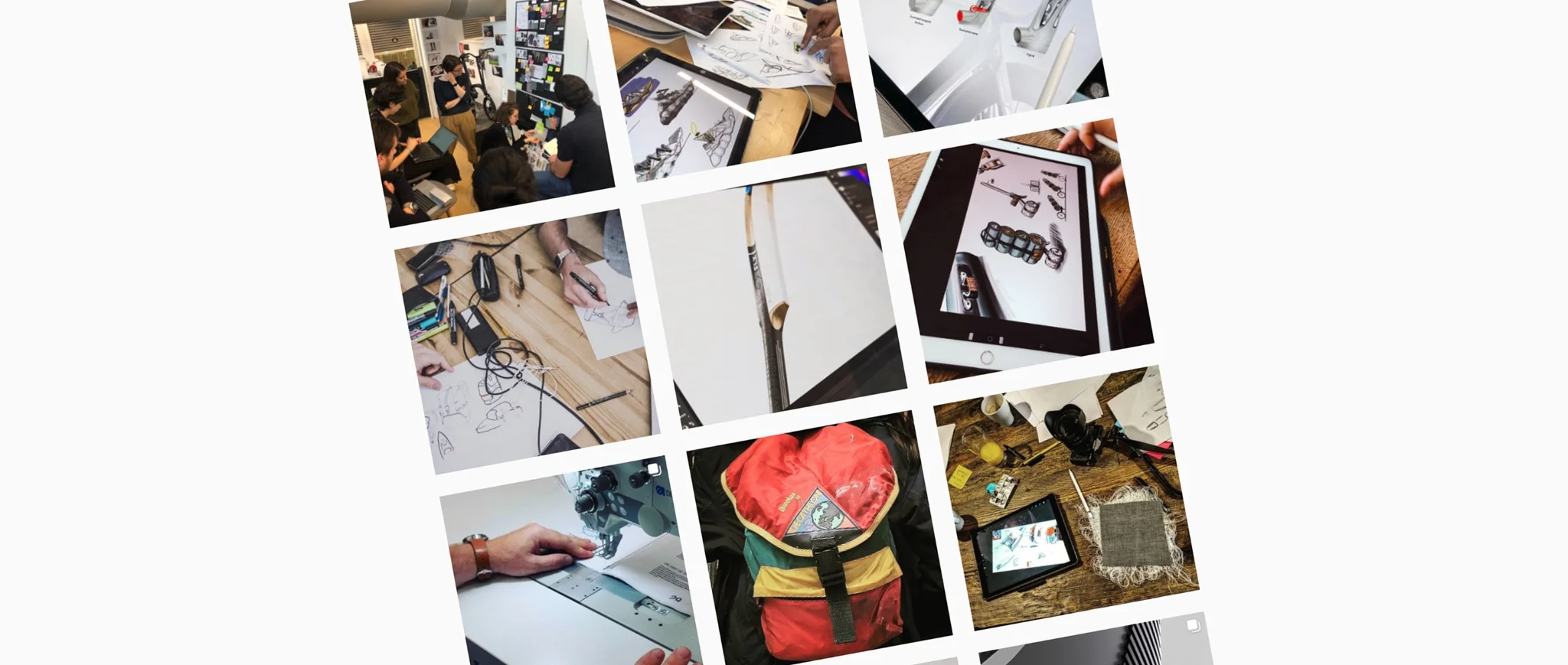 Moodboard visuel présentant les tendances outdoor et inspirations design produit