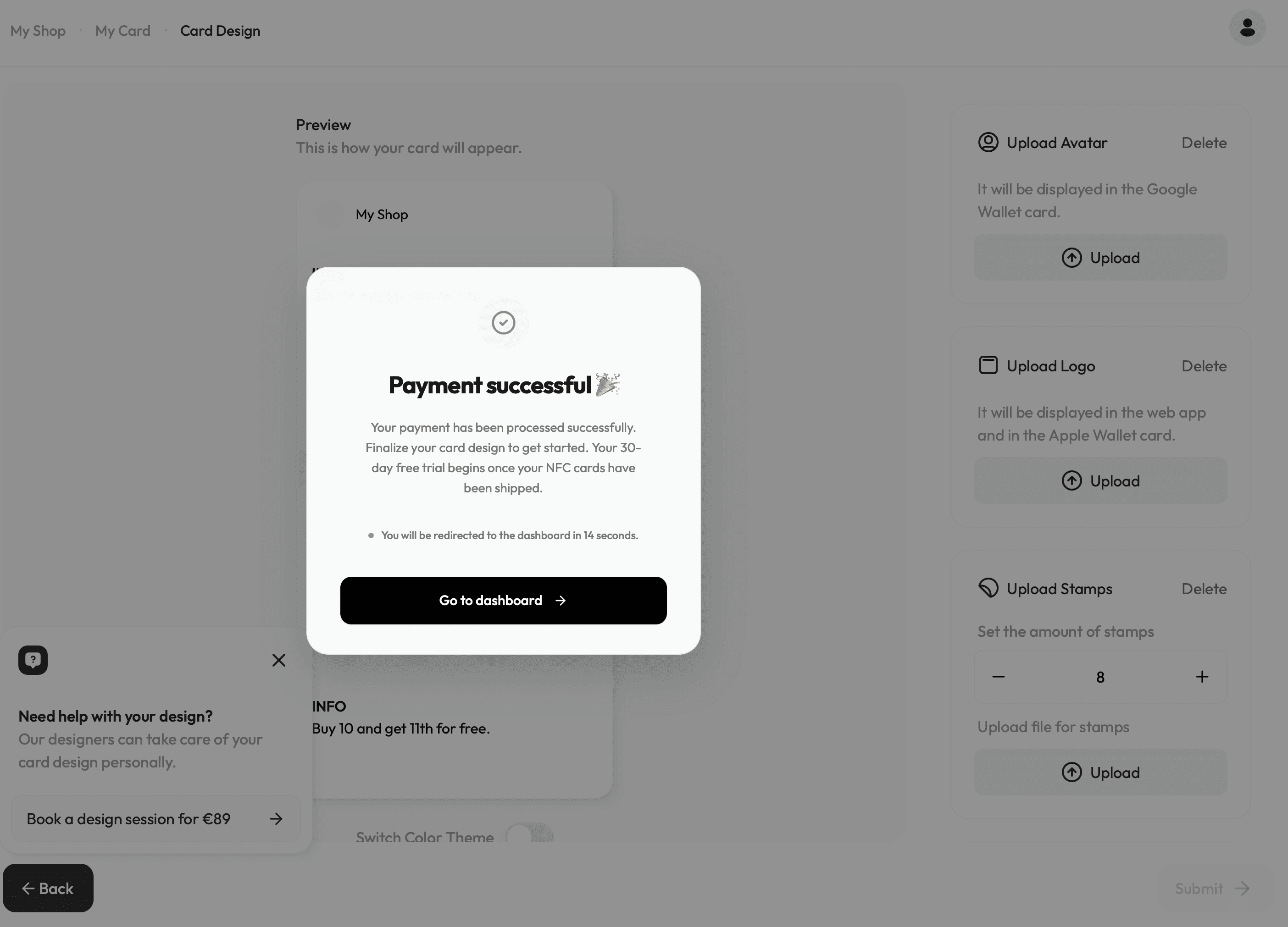 Payment successfull
