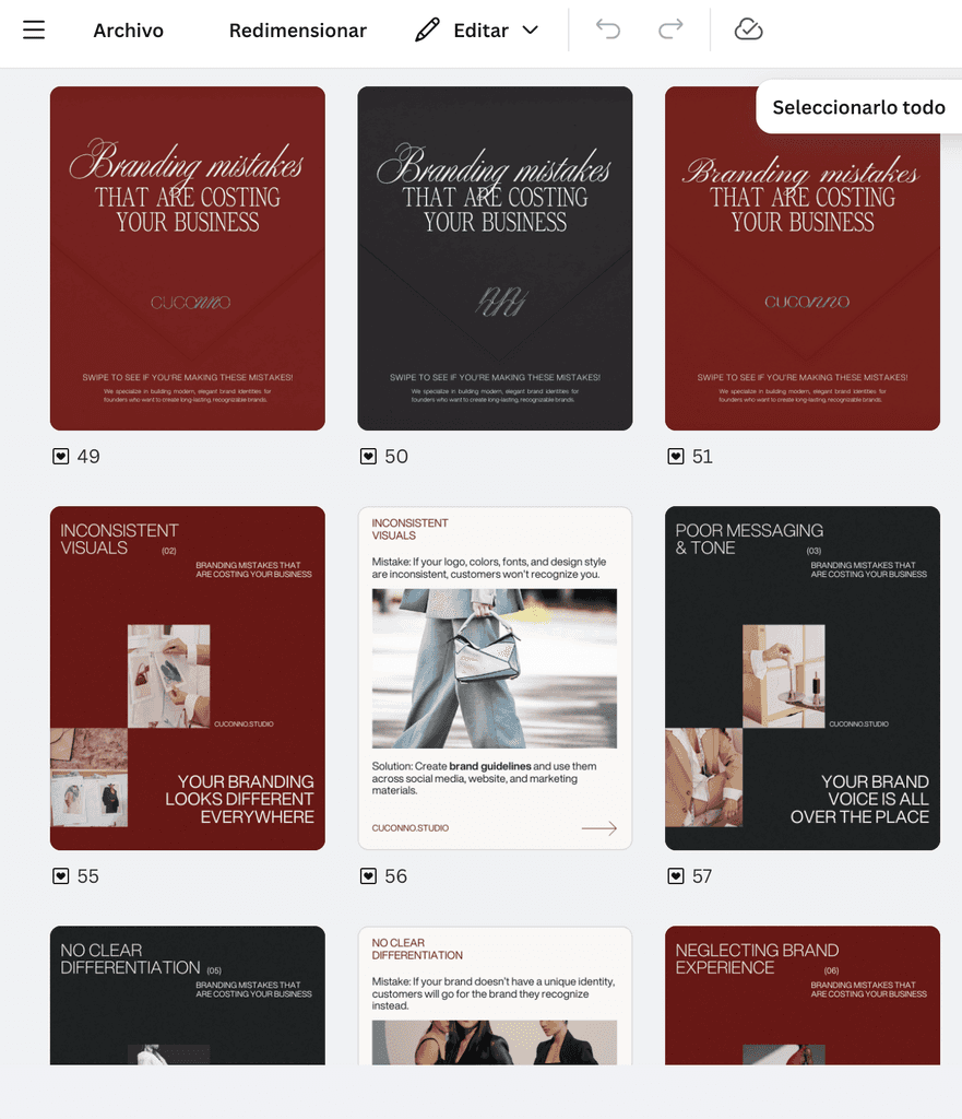 canva template design