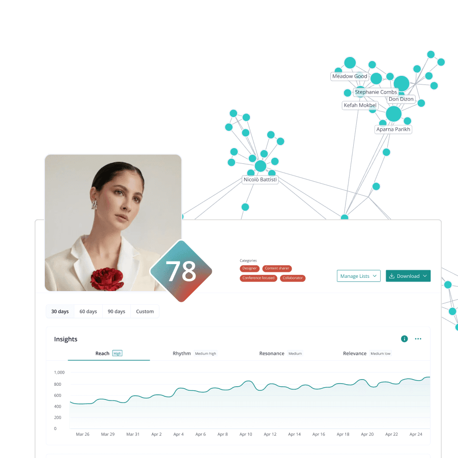 Influencer marketing app screenshots