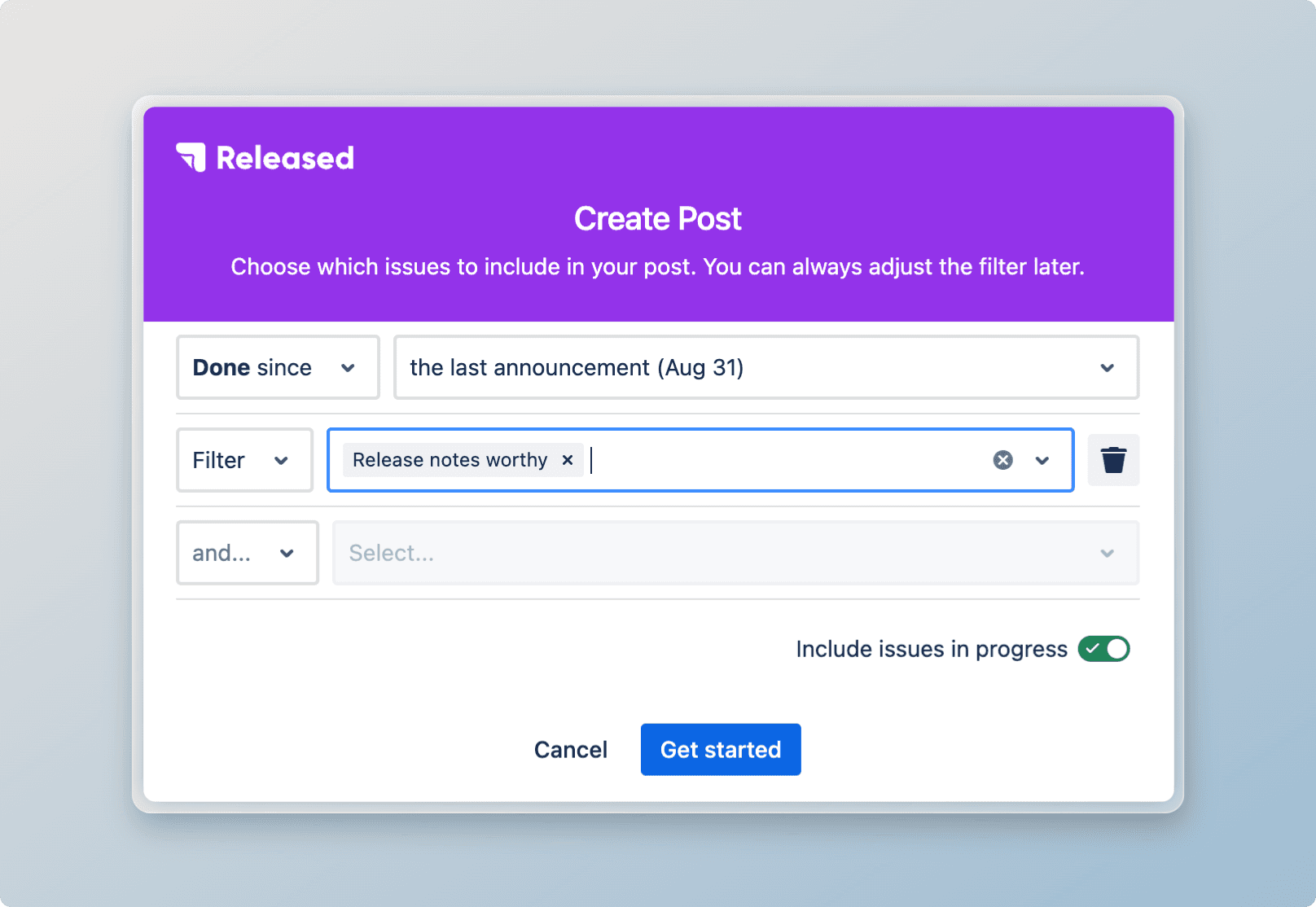 Jira filter