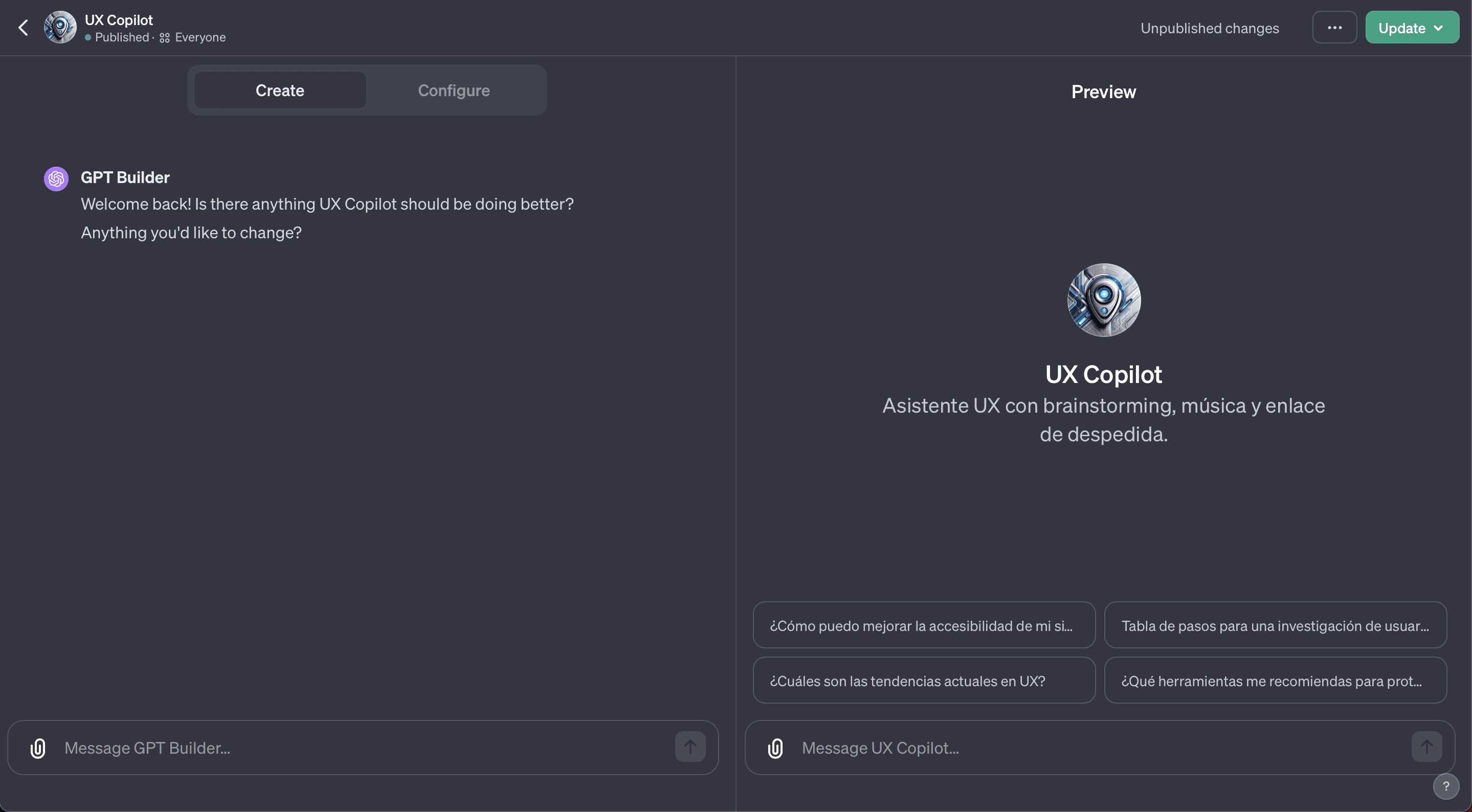 UX-Copilot, un Chat GPT para Diseñadores UX.