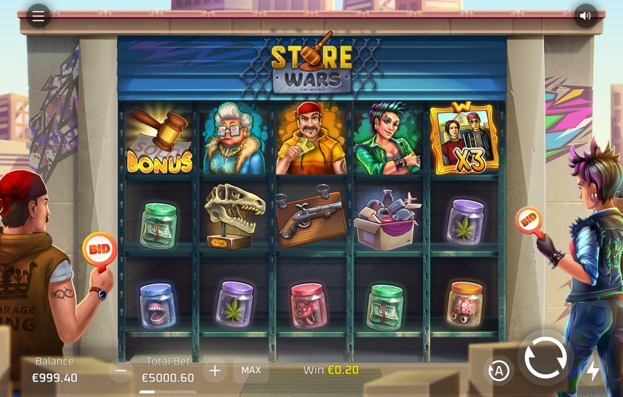 Store Wars - ecran de jeu officiel Popiplay