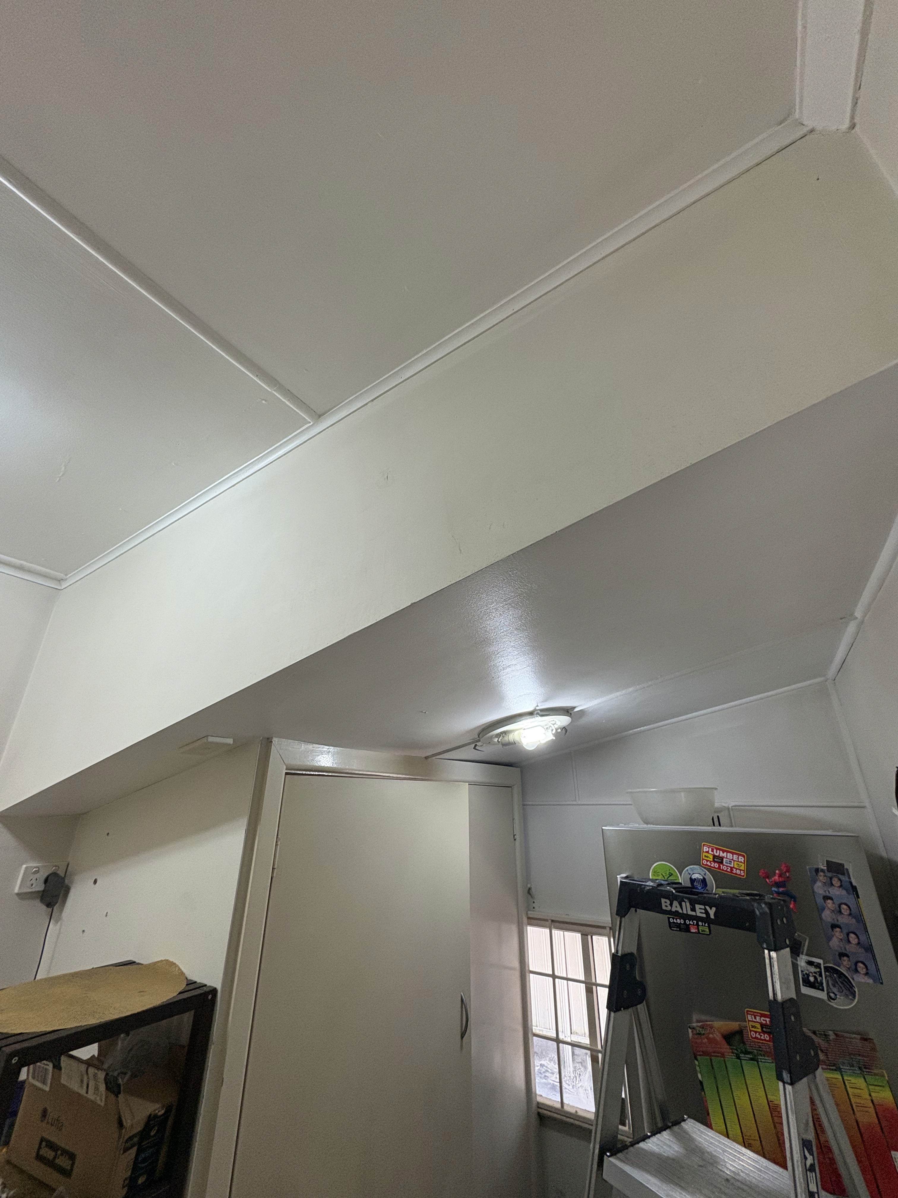 kitchen with door opened