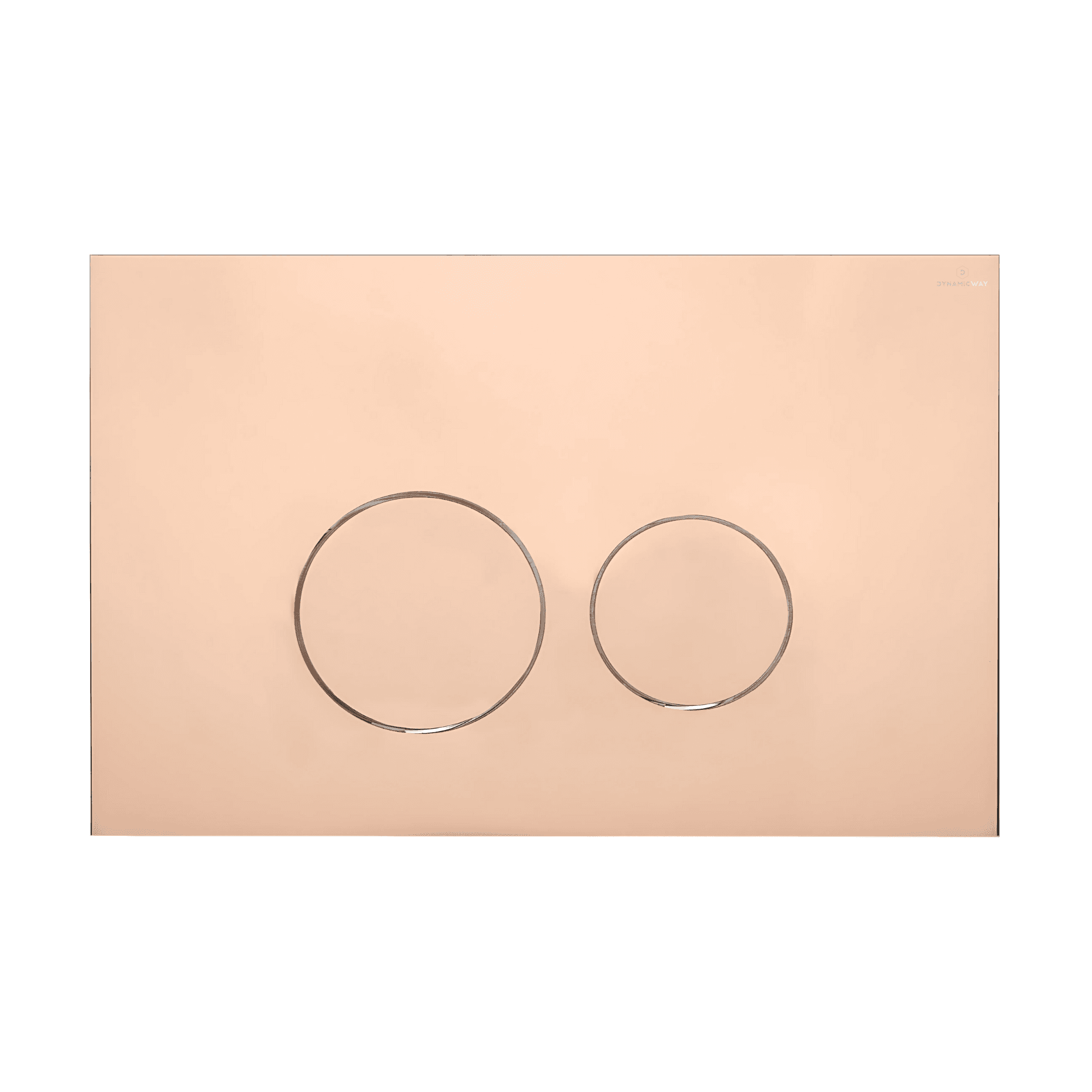 Dynamic Way bedieningsplaat Circle rose goud