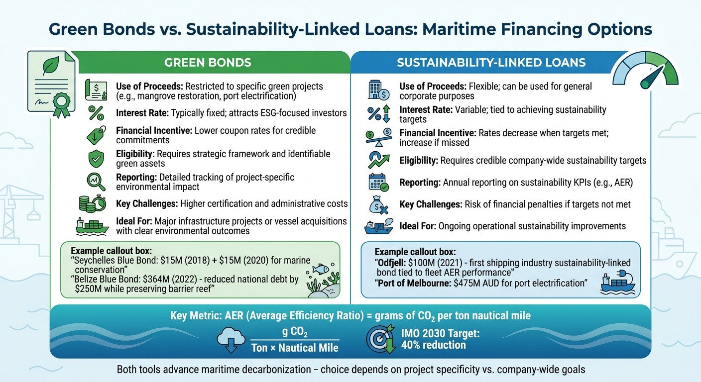 Green Bonds vs Sustainability-Linked Loans for Maritime Financing