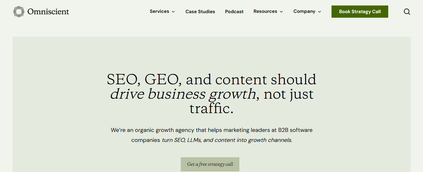 omniscient digital - Best SearchGPT SEO Agency