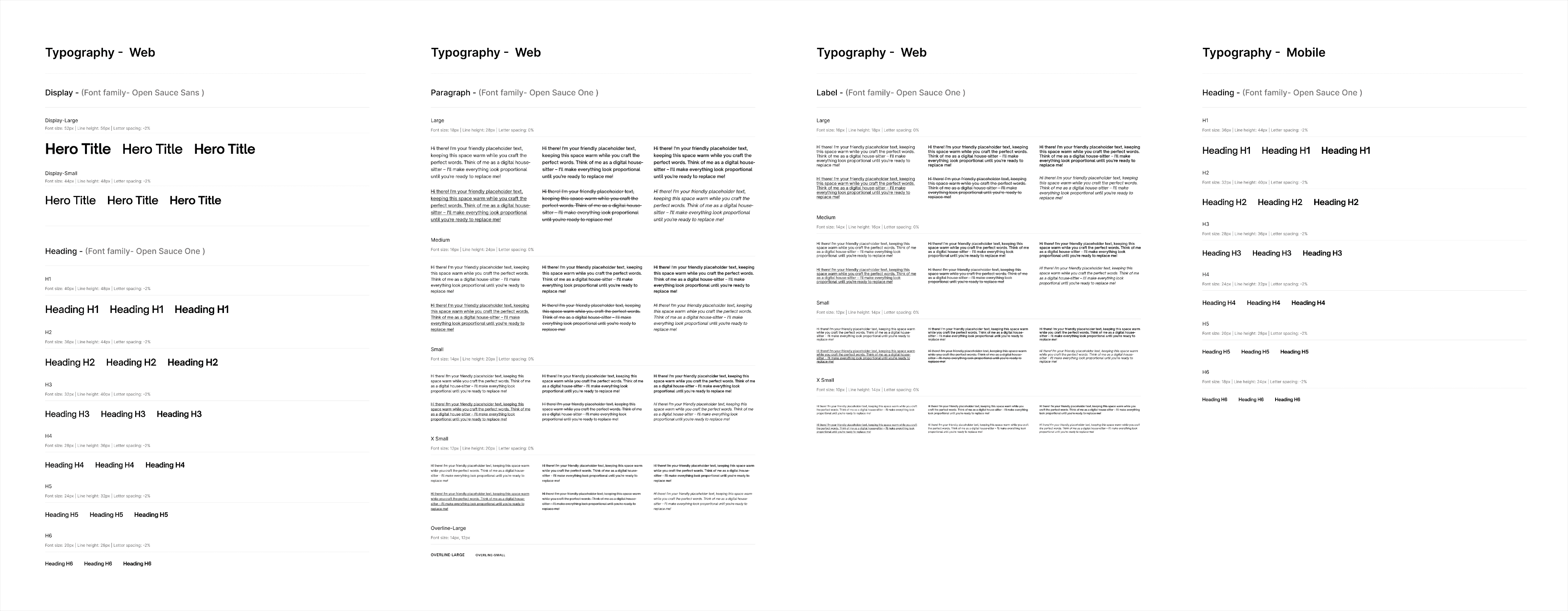 Typography design system