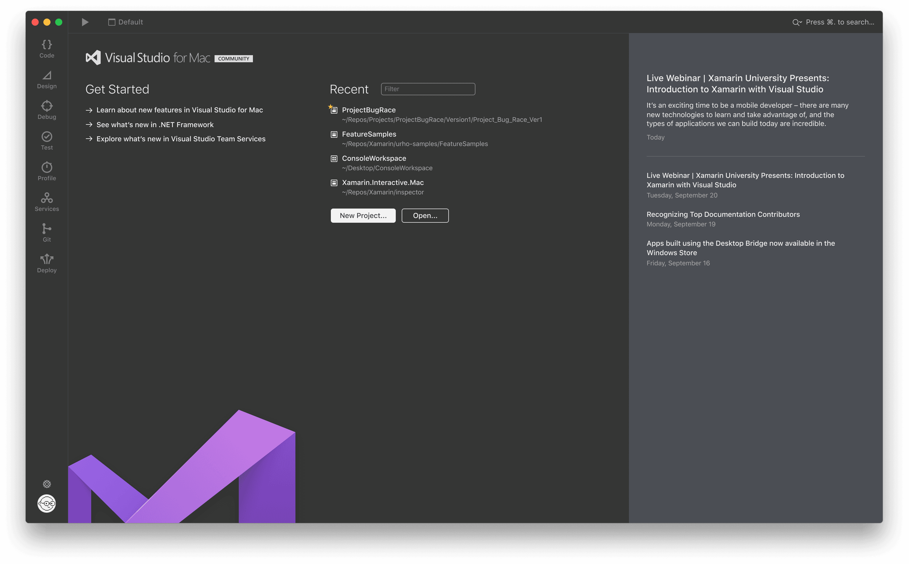 Integrated development environment interface showing multiple code editor windows for a mobile app project named Confetti, with file explorer and code completion suggestions visible.