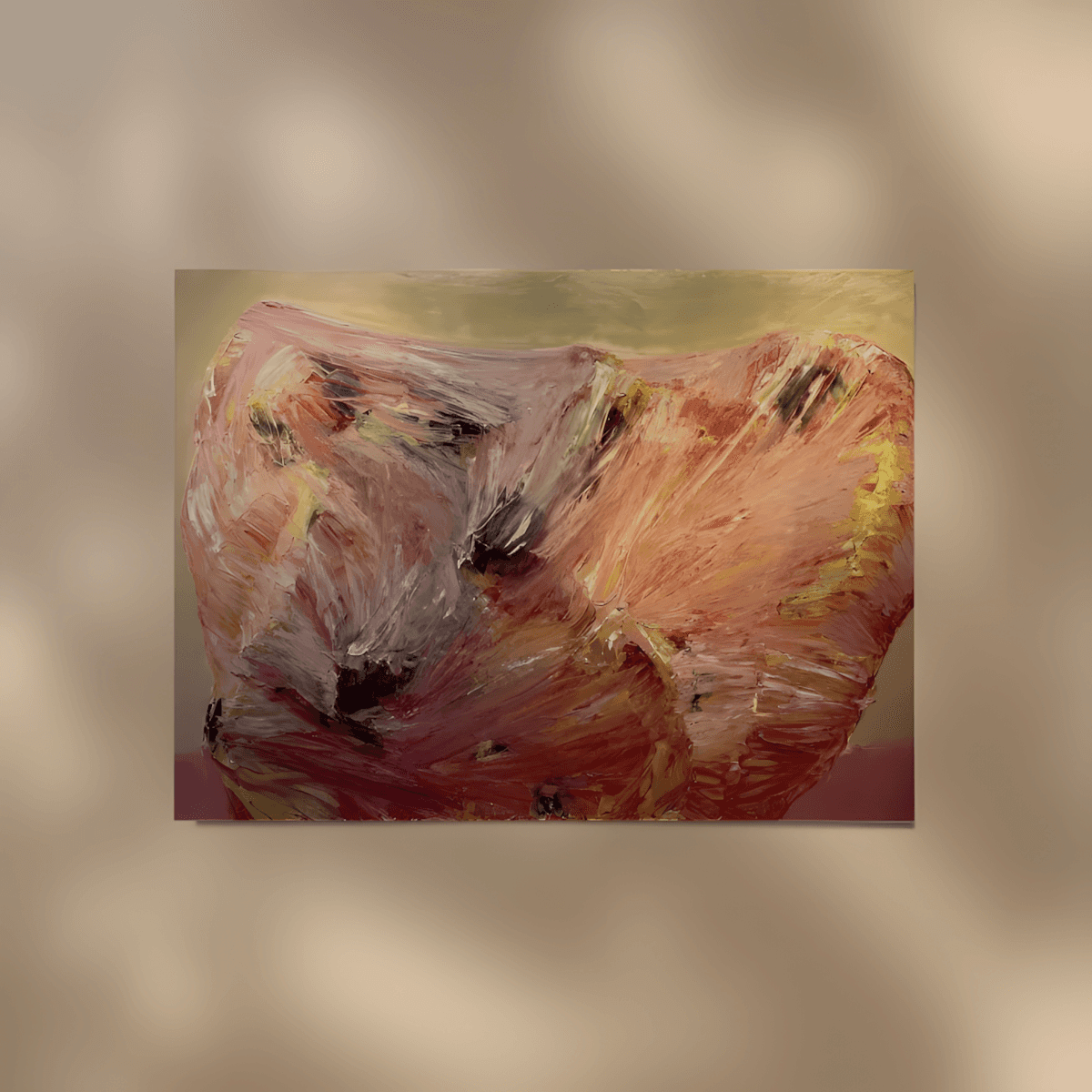 premium art poster and canvas prints, with originals available, from QART , of the artwork " Lonely Herd "