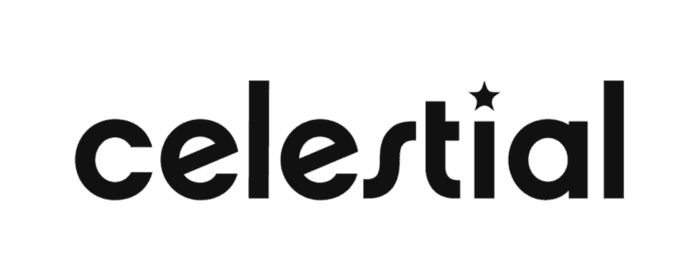 Logo of drone art company Celestial, client of Creative Kin podcast studio London
