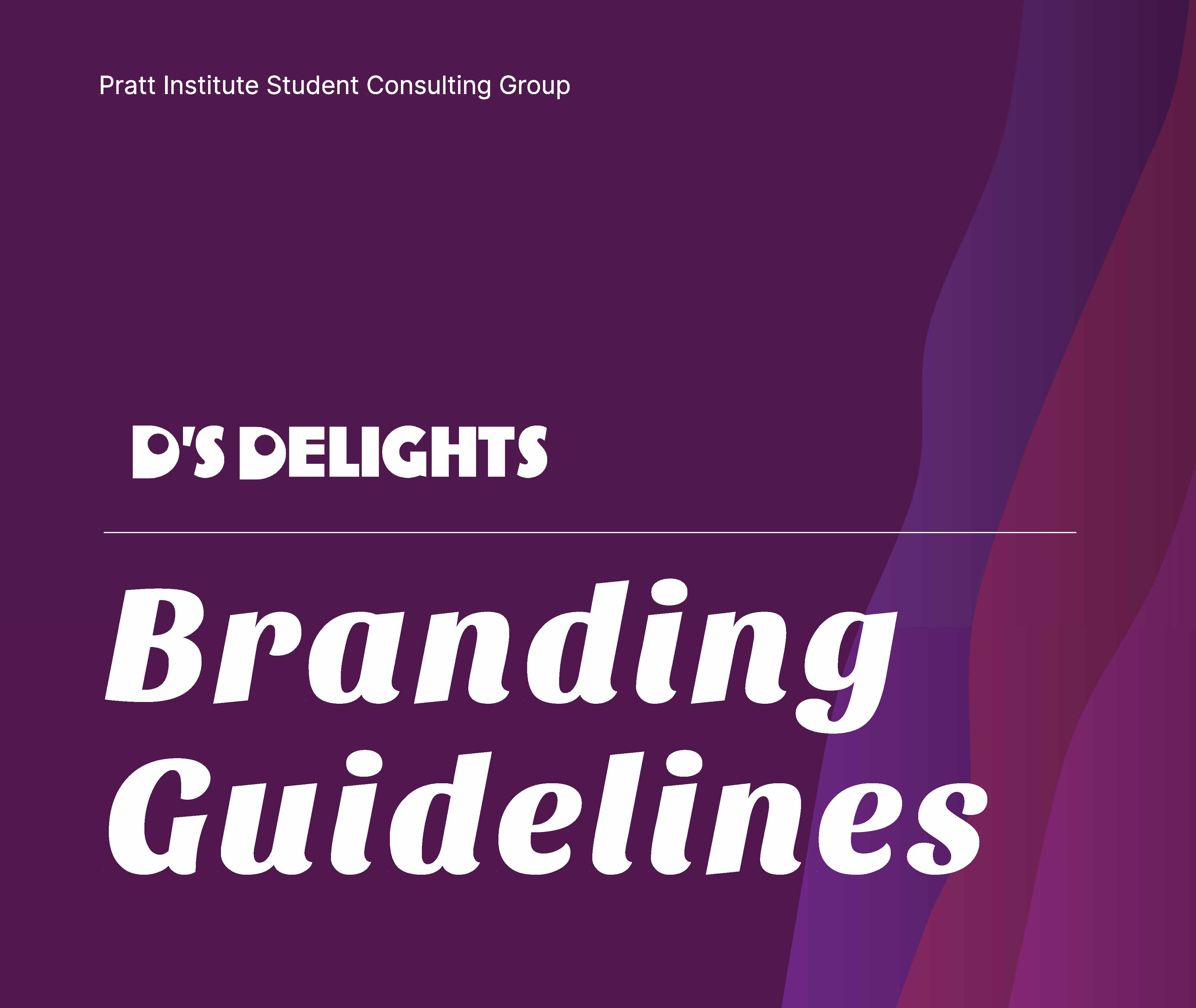 Branding Guidelines Cover Page for D's Delights