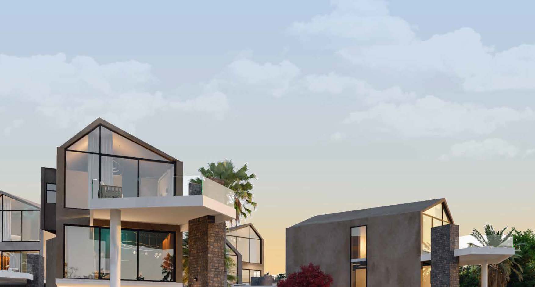 modern house with big windows