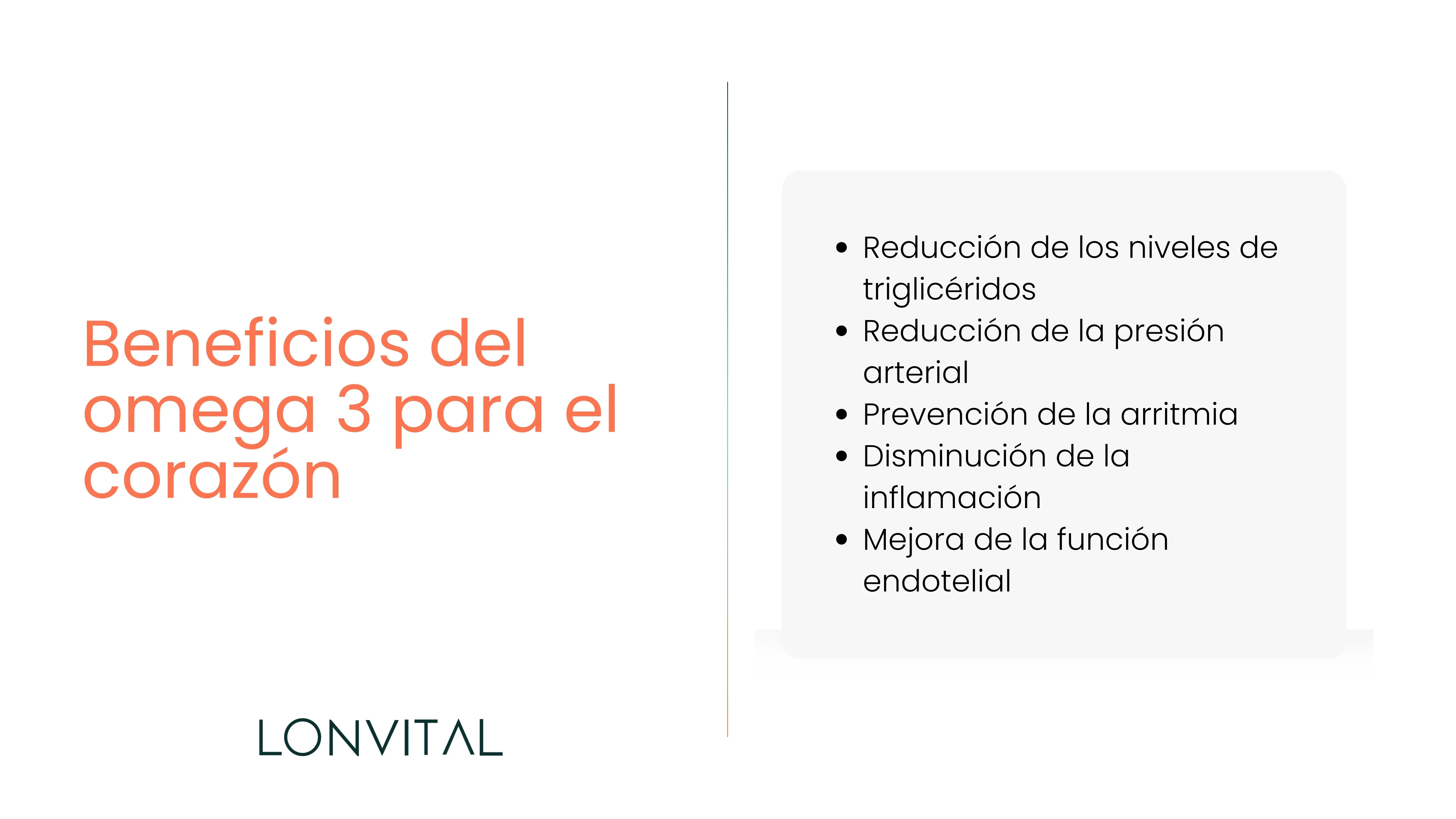 ¿Cuáles son los beneficios del omega 3 para el corazón?