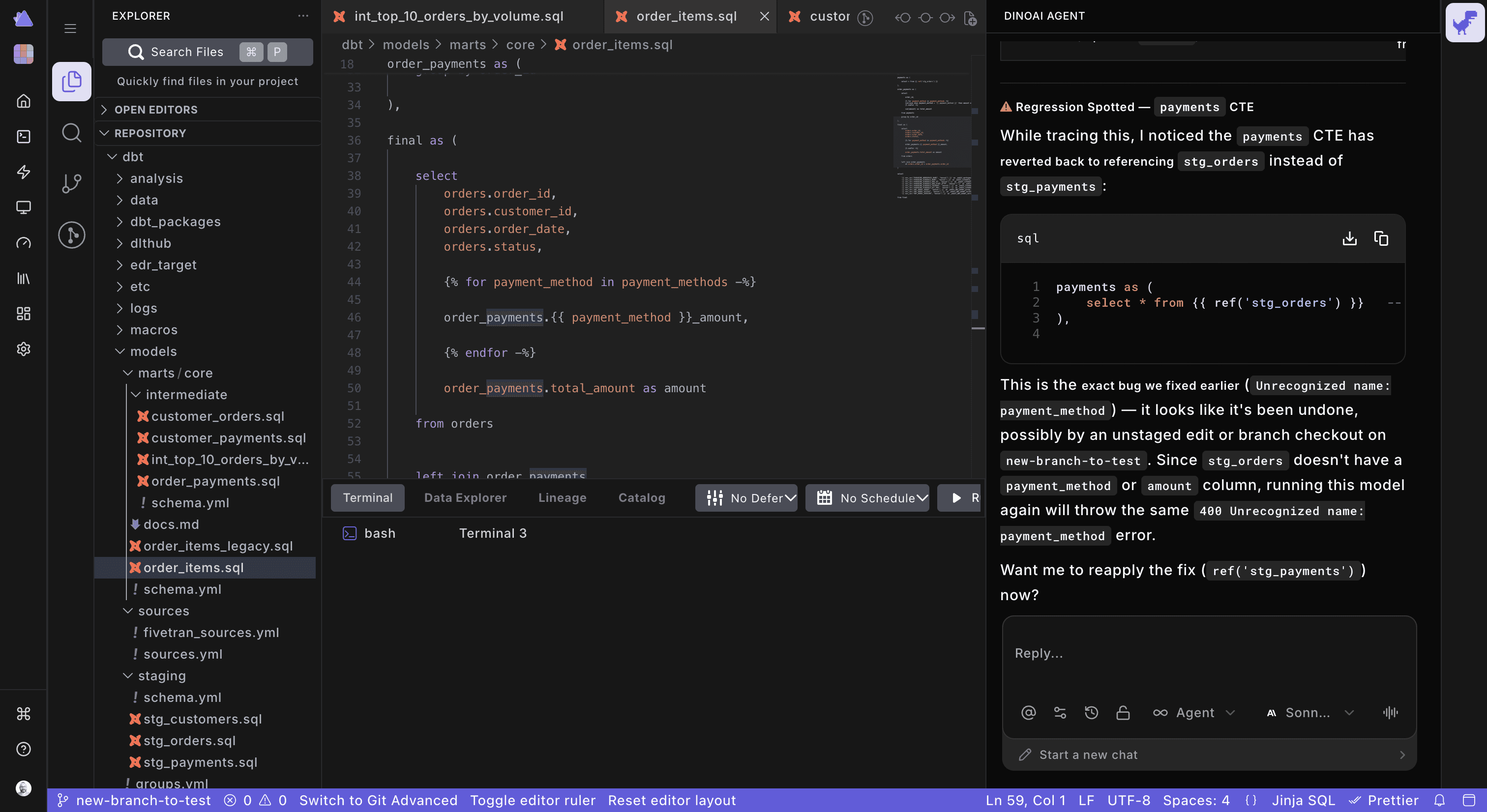 paradime agent ide dark mode