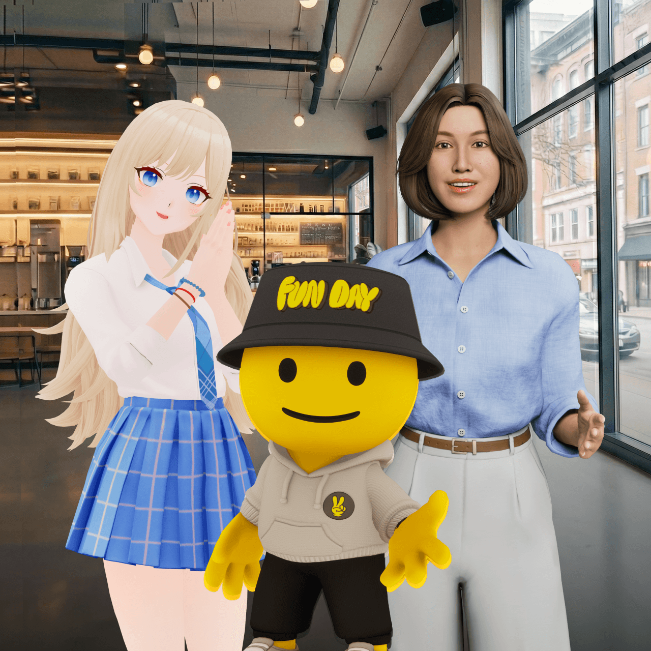 Perxona AI Storyboard, a no-code visual editor interface for building and managing AI avatar conversation flows.