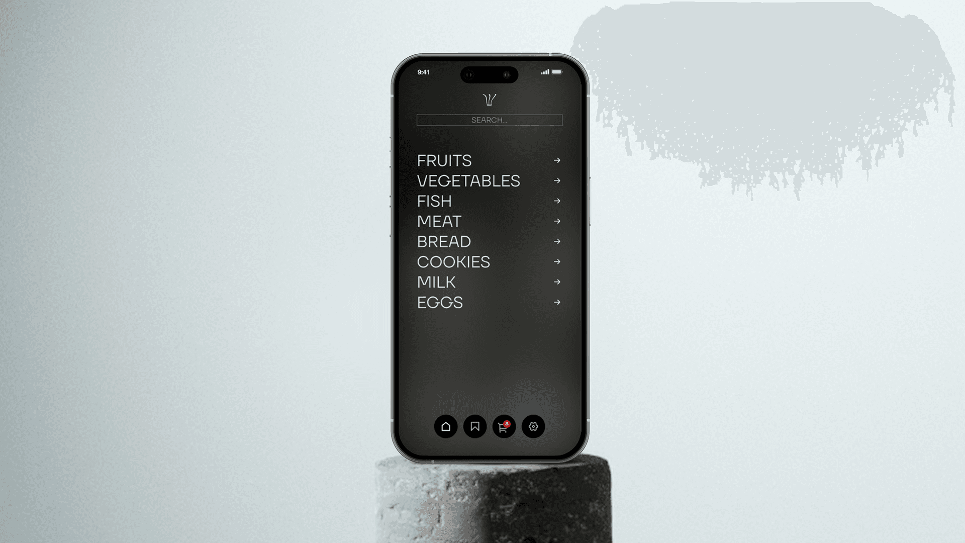 image of a smartphone leaning on top of a record player