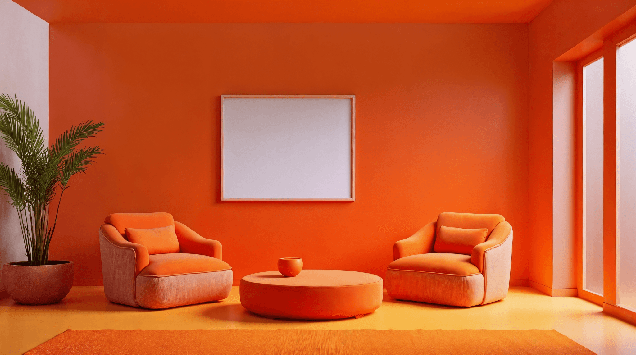 brown leather 2-seat sofa