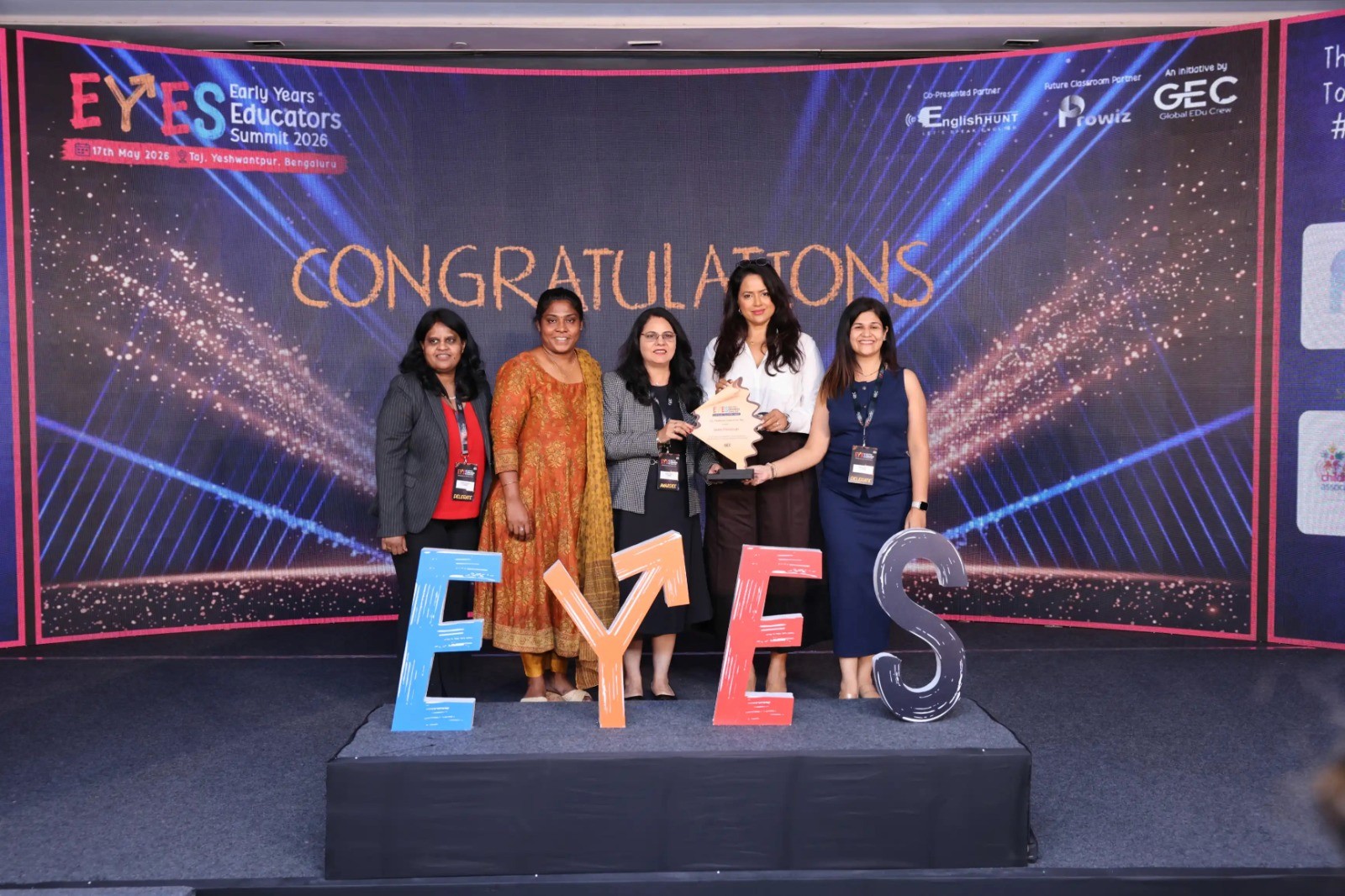 Hi-Kalpaa receives Awards from Sameera Reddy at EYES 2026