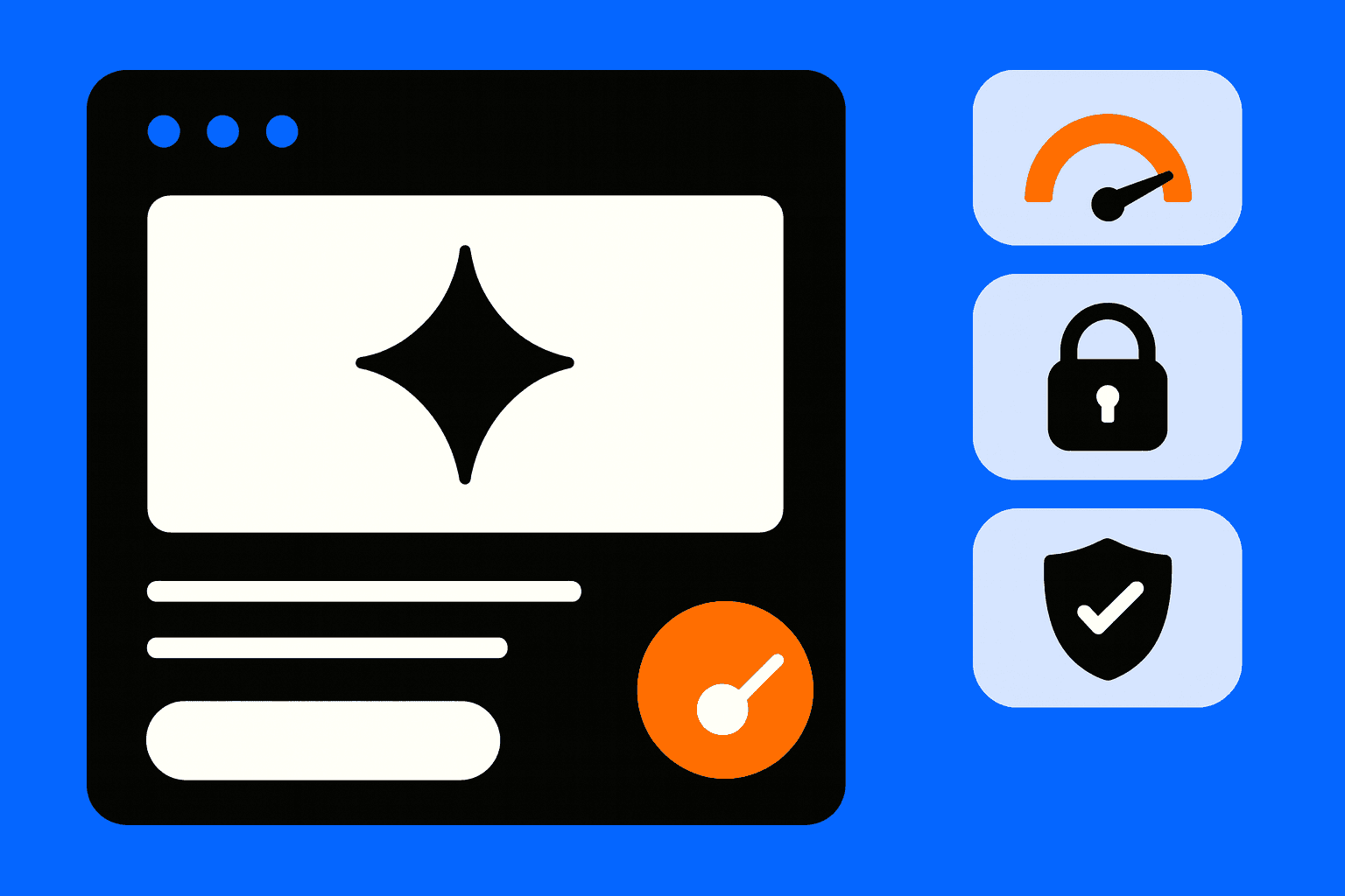 Trust signals improving website loading time and user confidence