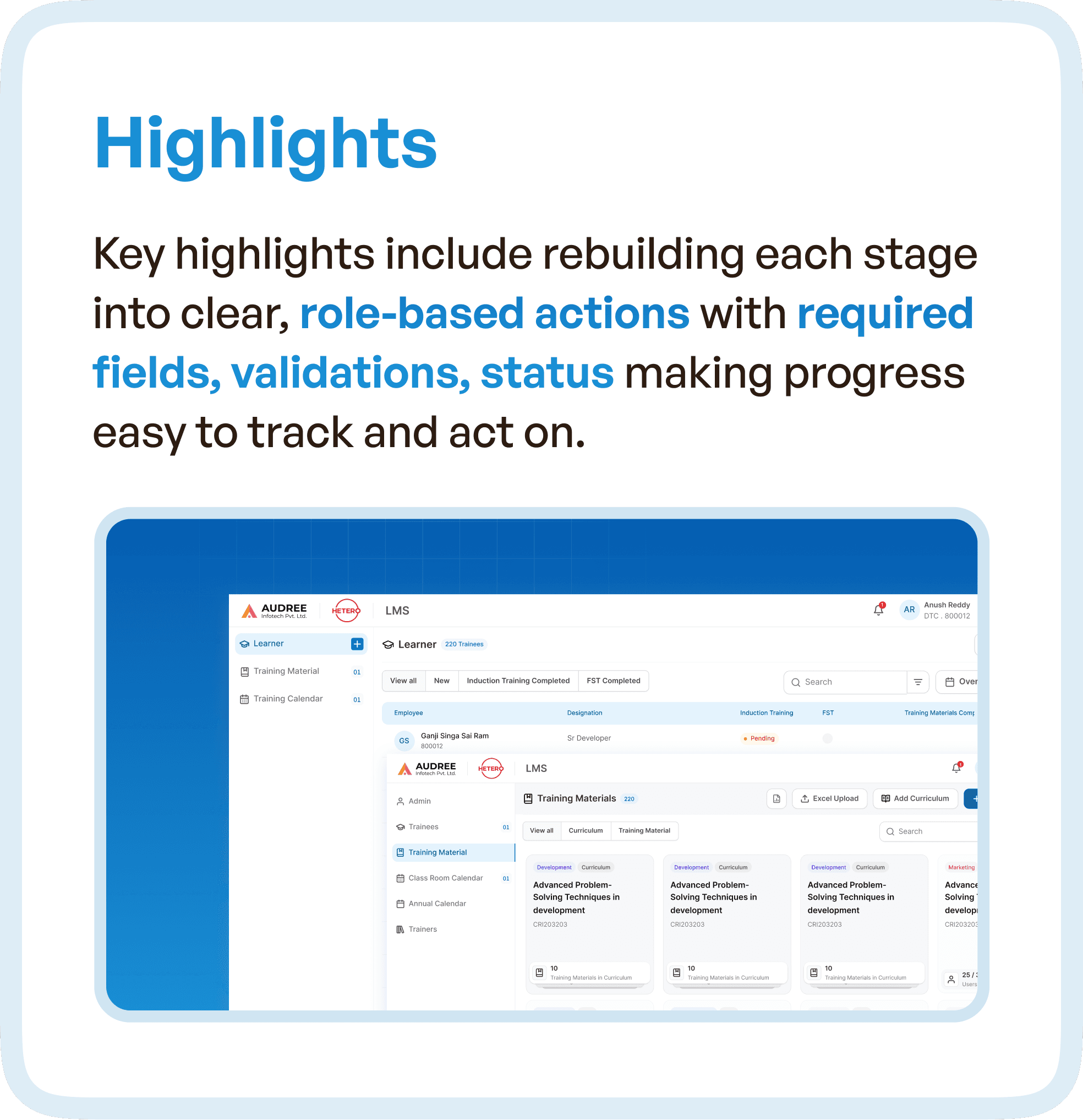 Highlights defined in short