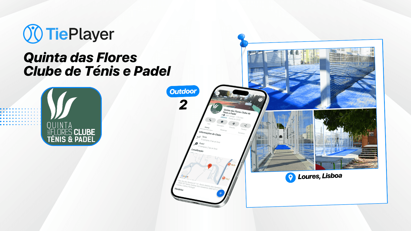 Book a padel court at Quinta das Flores Clube de Ténis e Padel