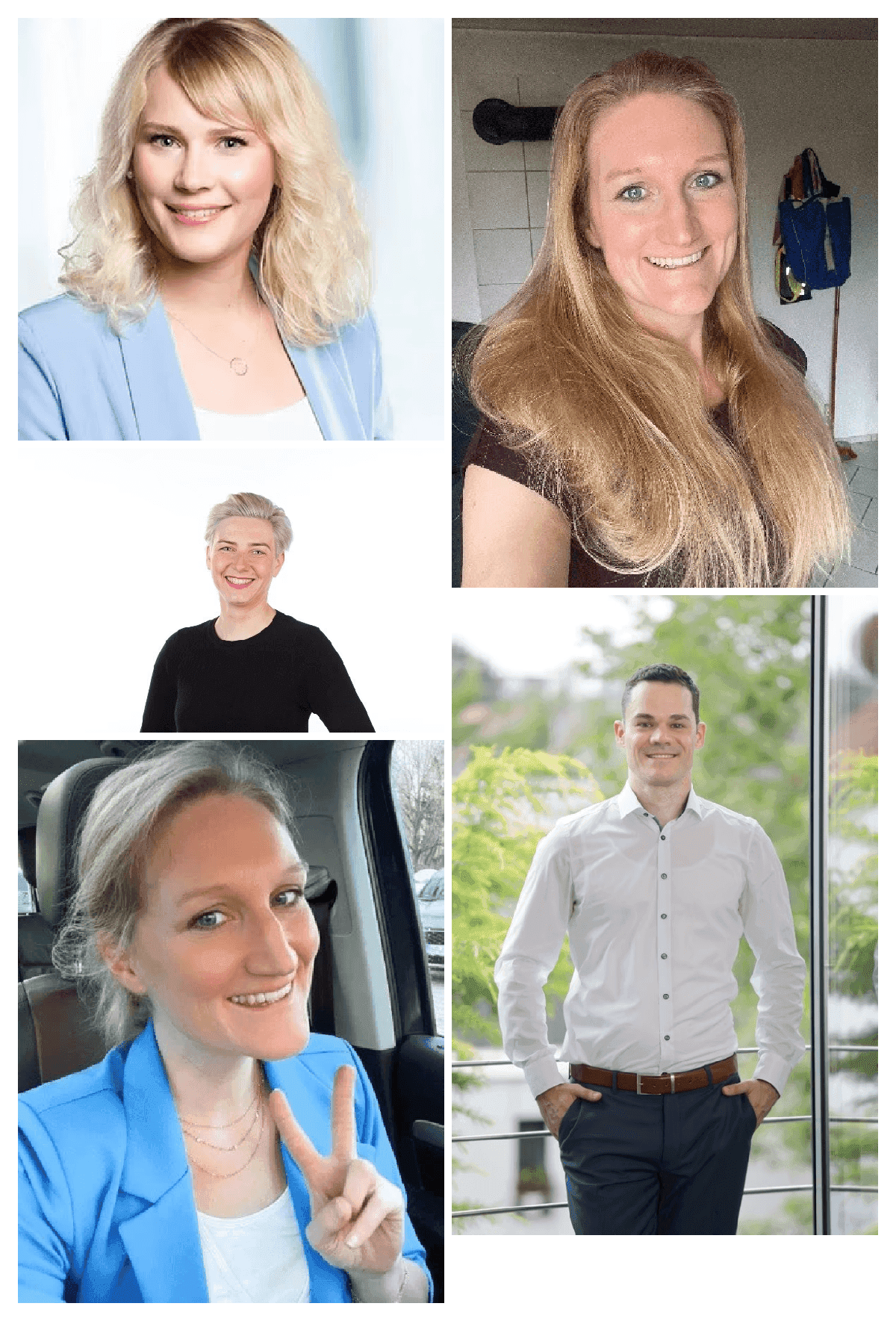 eine collage, mehrere portraits, die zusammengefügt wurden