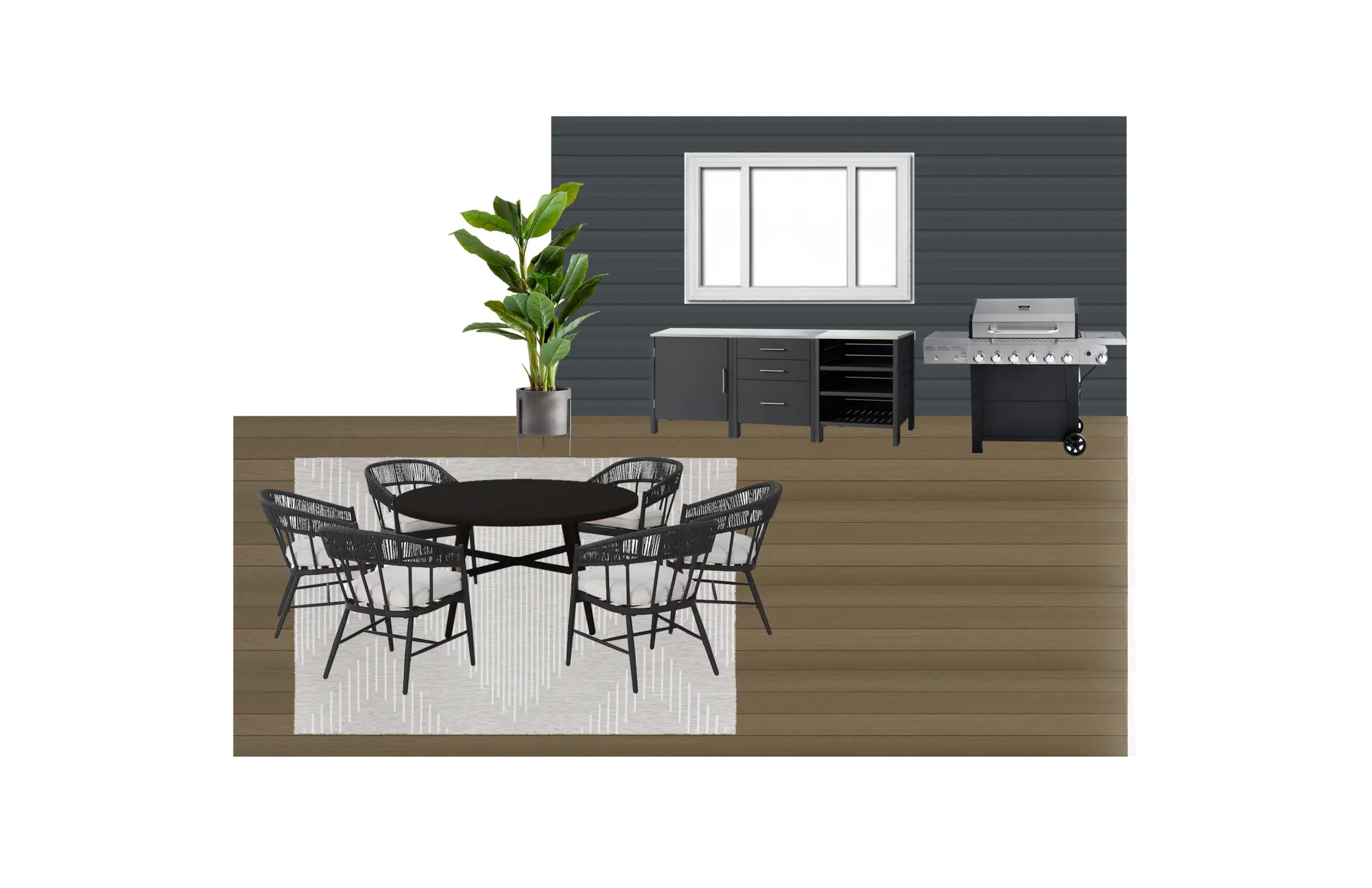 Conceptual design project featuring warm natural materials and classic collected details by Mint Interior Design.