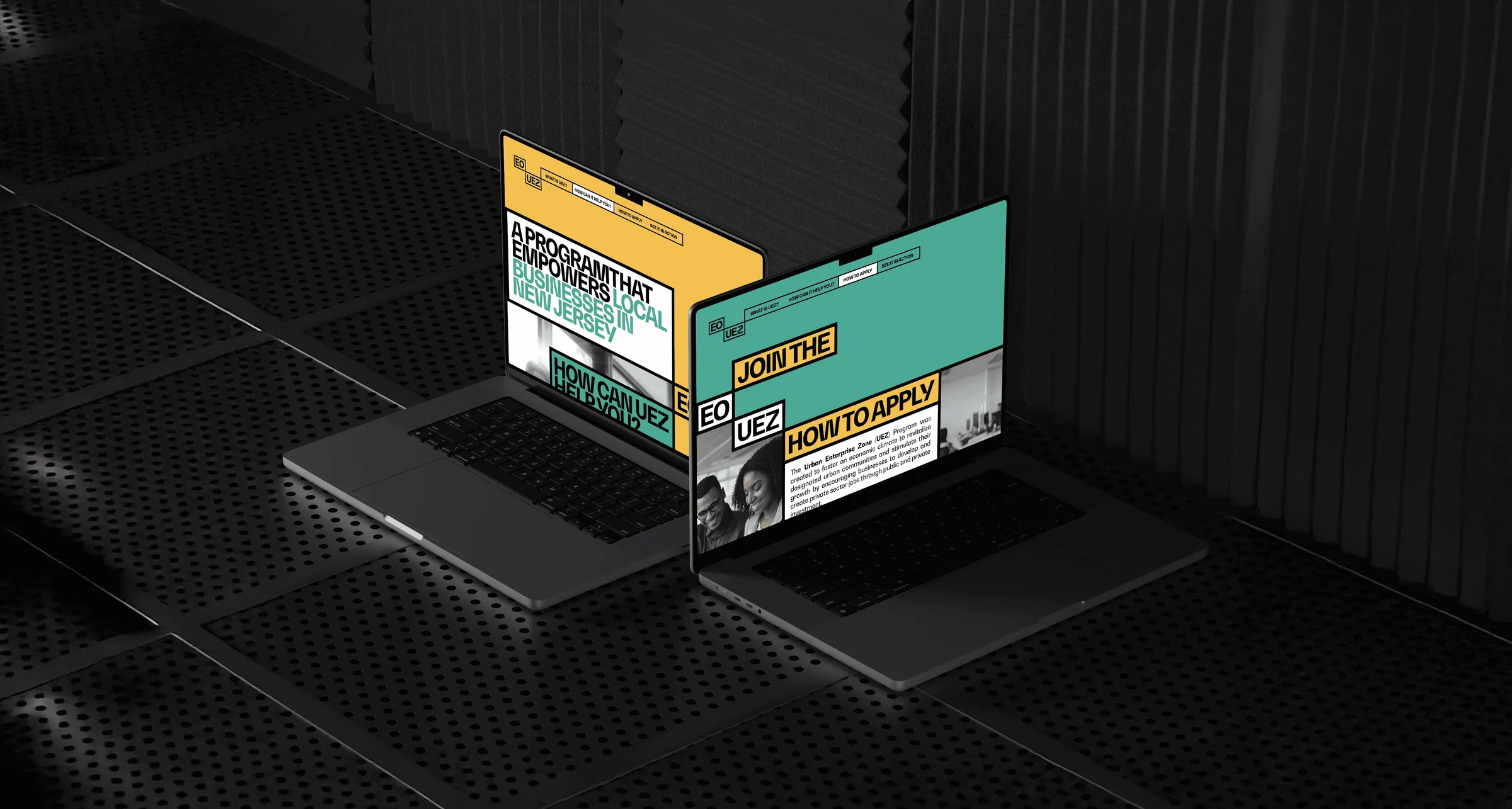 EOUEZ urban enterprise zone brand identity — image 4 by GRNHS