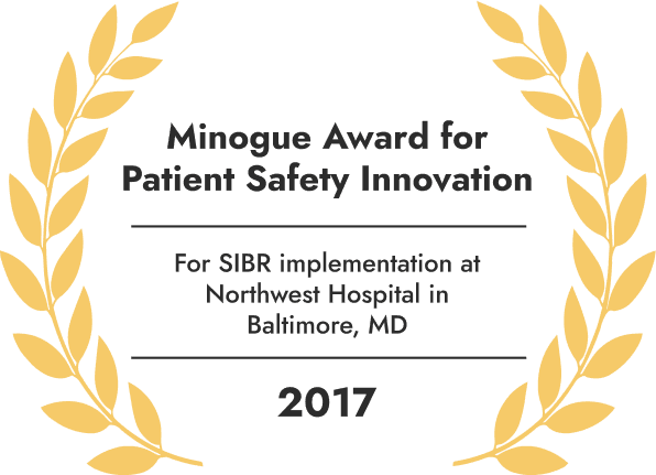 Award scroll Minogue Award for Patient Safety Innovation 2017