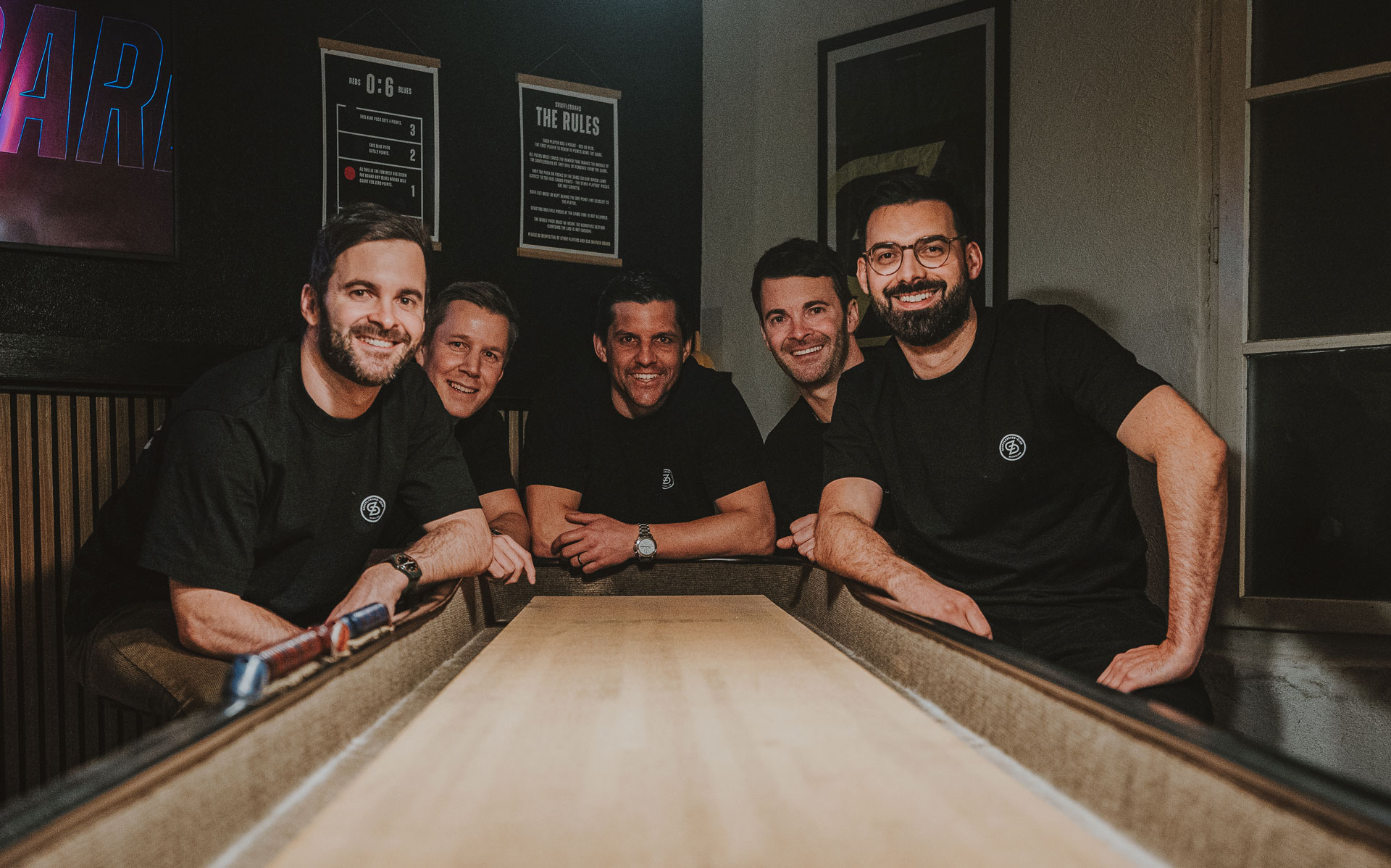Office Picture with dark elements and blue light