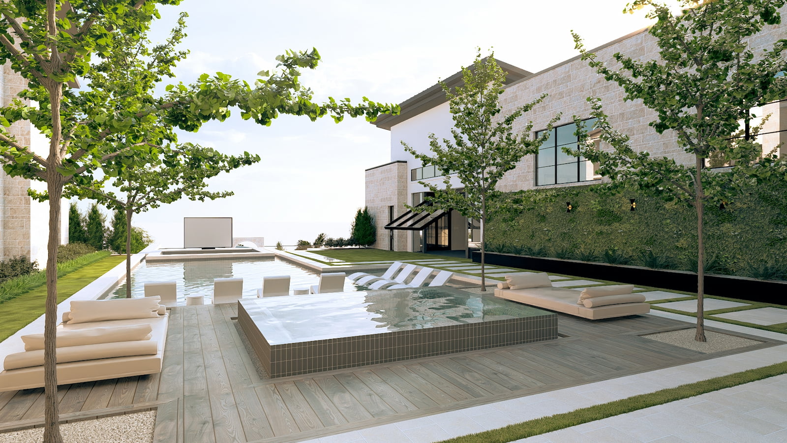 Pool and Spa Design by Blount Designs. 