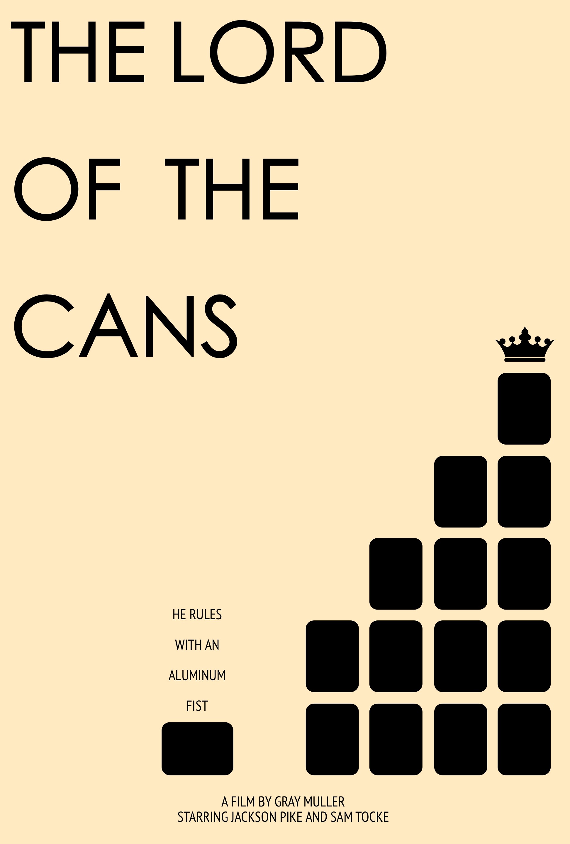 The Lord of the Cans poster