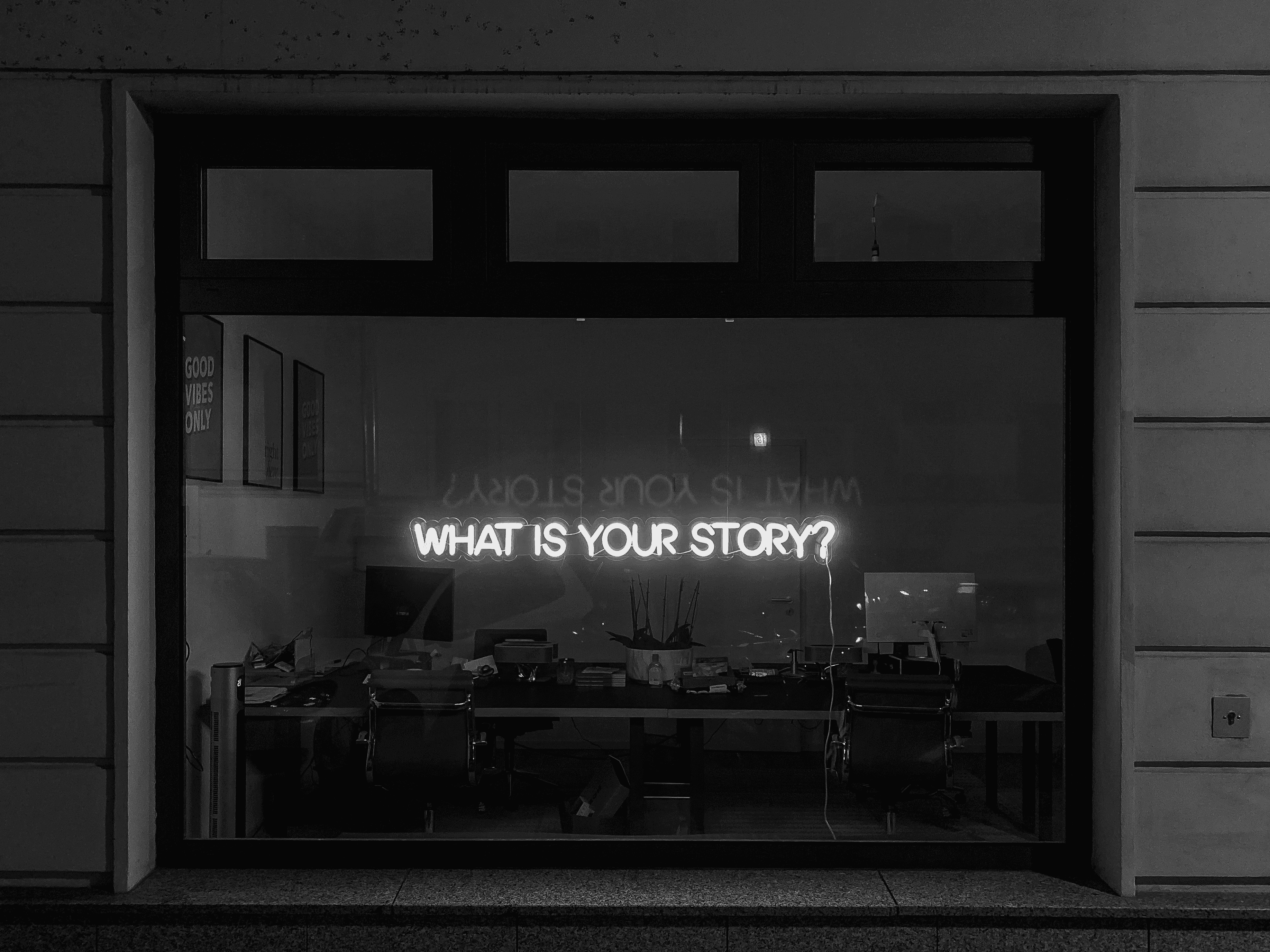 window with what is your story light