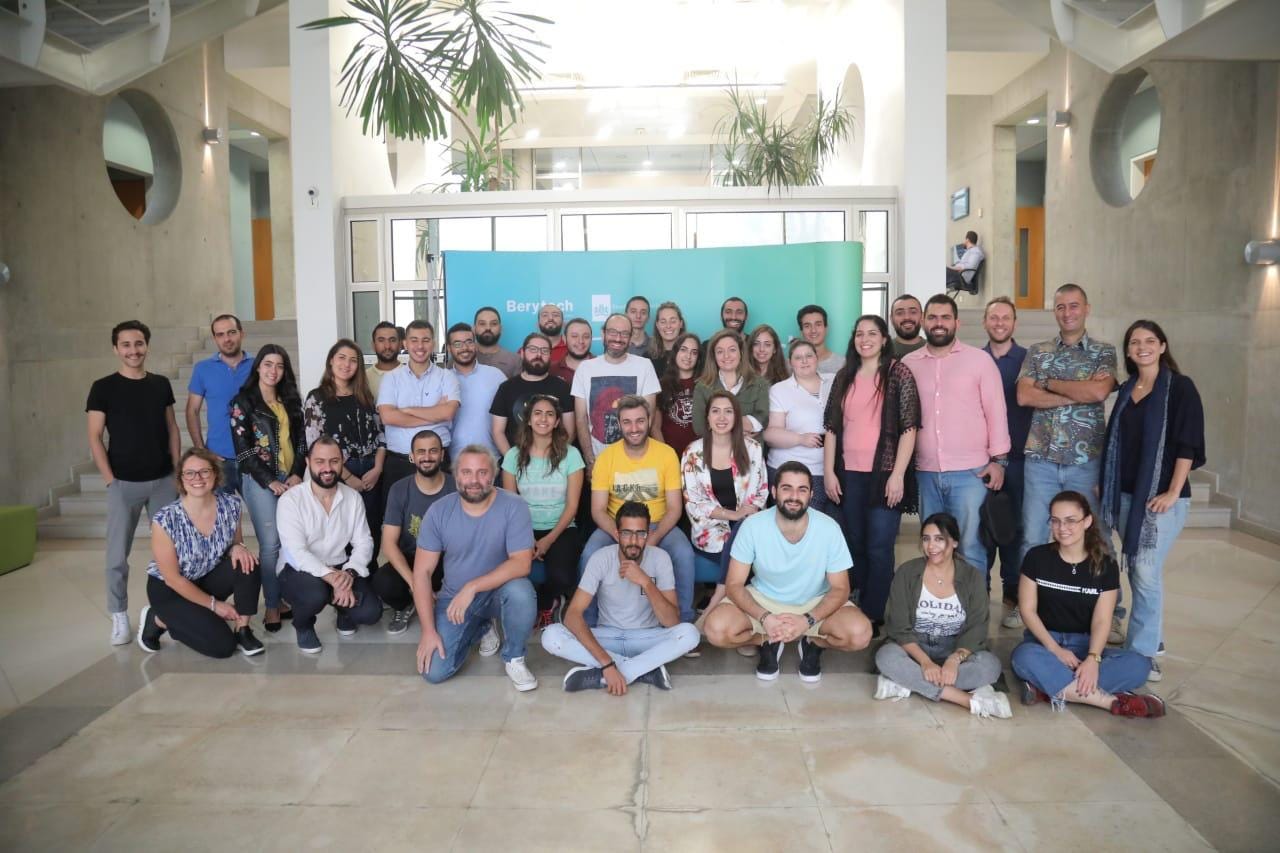 Startups from Lebanon during Accelerator in Beirut during a Design Sprint facilitated by Orange Minds