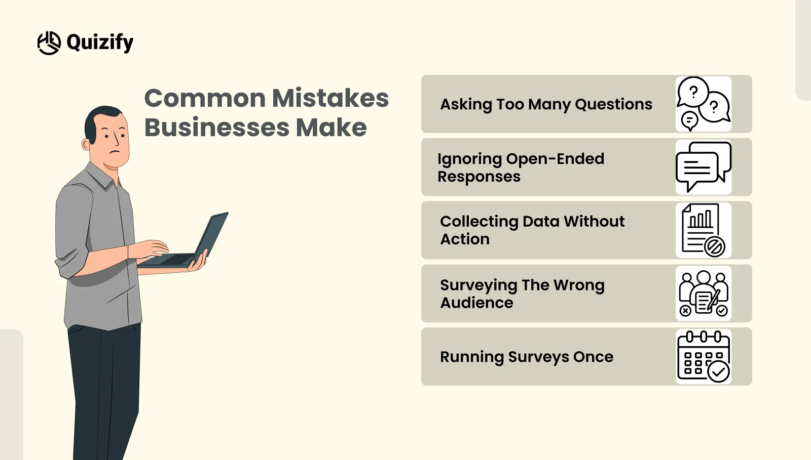 Common Mistakes Businesses Make - Quizify.io