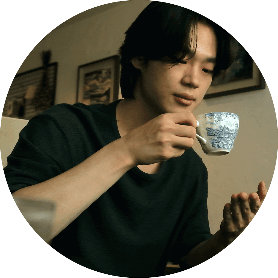 Girl smiling with coffee mug