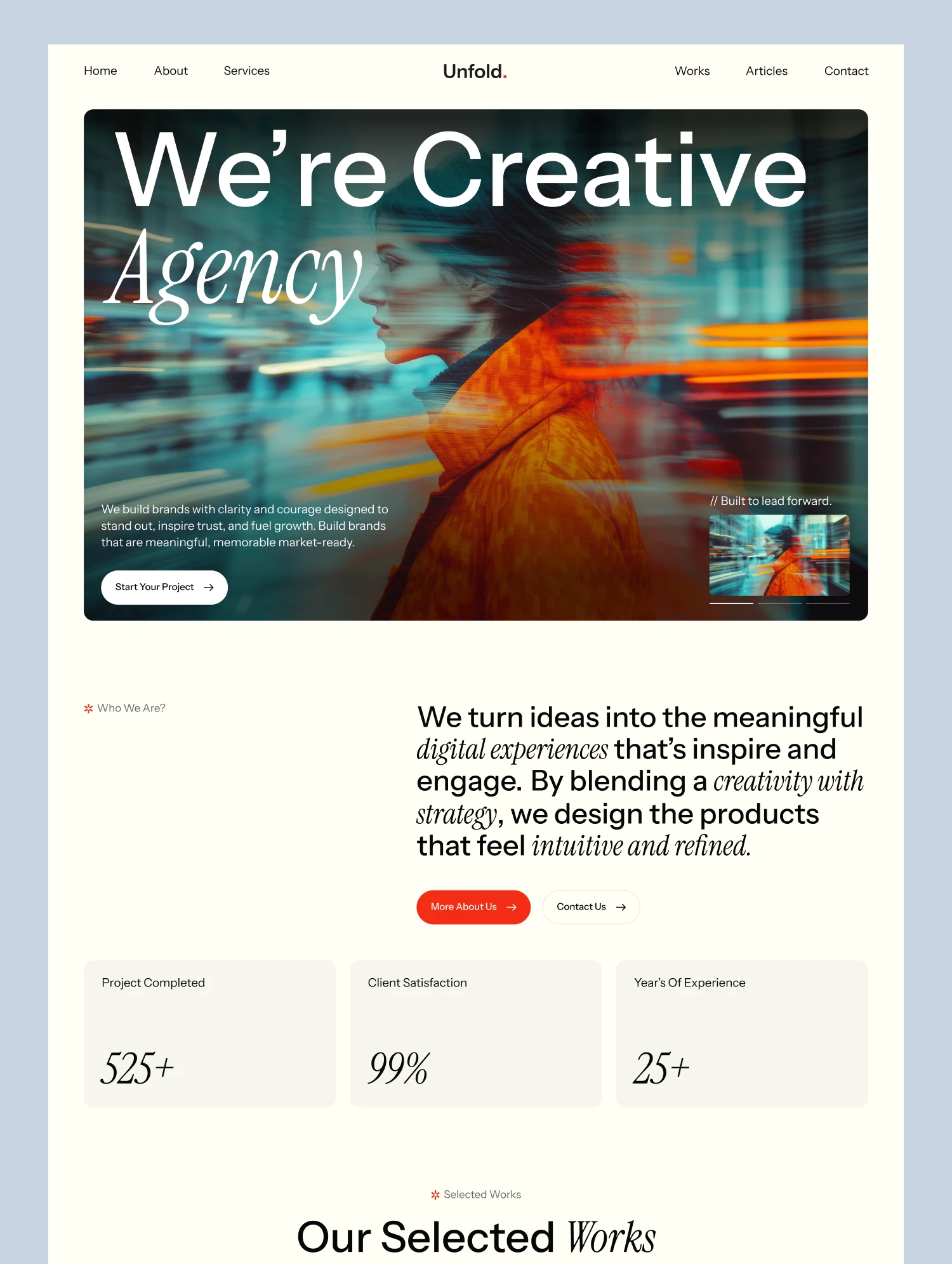 Creative agency Website Template