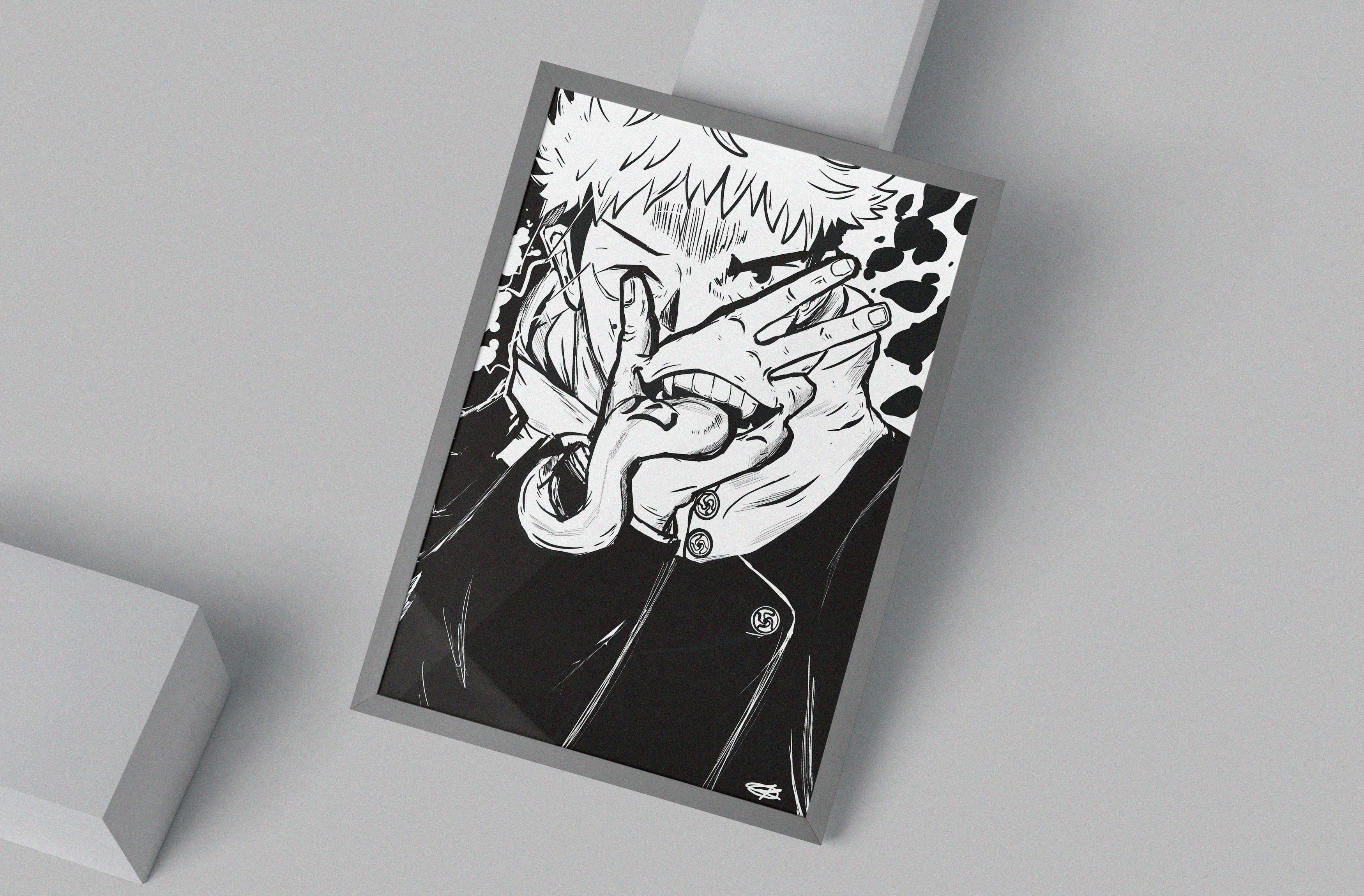 Yuji Itadori illustration by Dylan Kirpaul