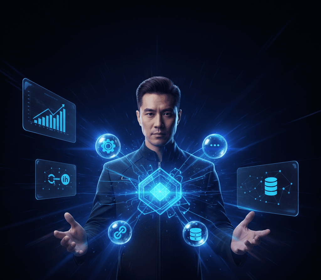 Man Using Laptop