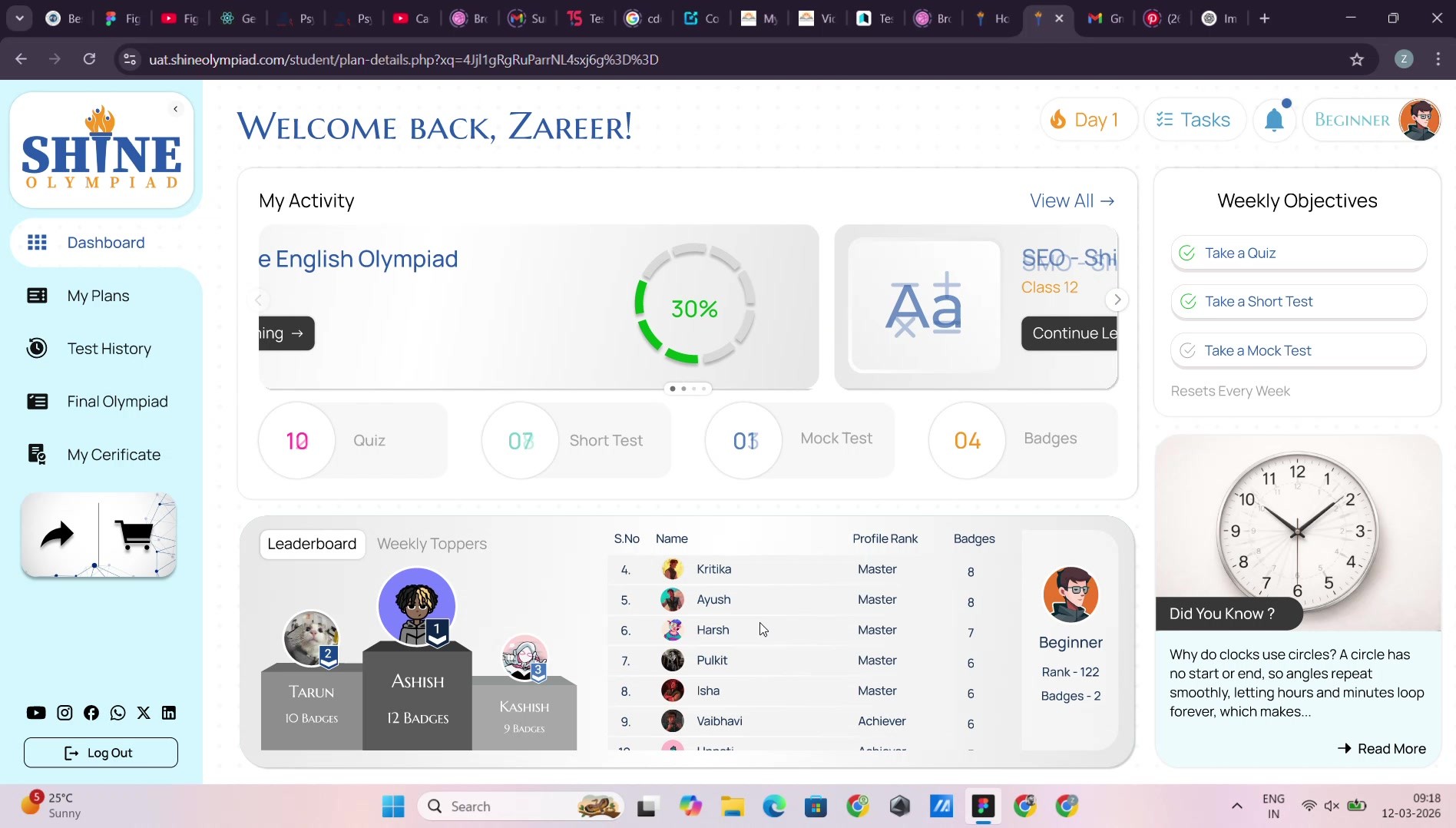 Dashboard in motion