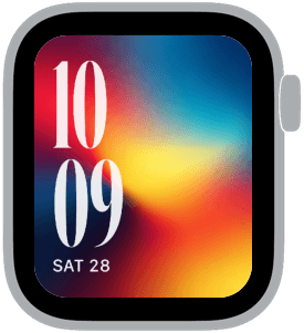 thermal blur Apple Watch face preview 2 featuring abstract, gradient, and modern.