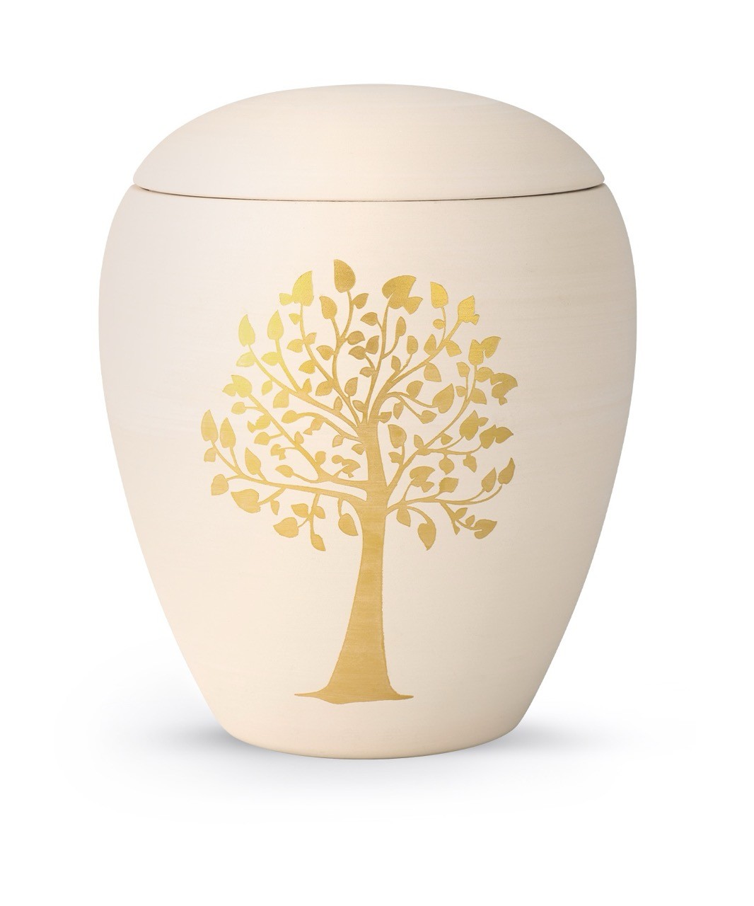 Urne 65-6000-103: Edition Bianco, creme, Baum handbemalt, Keramik