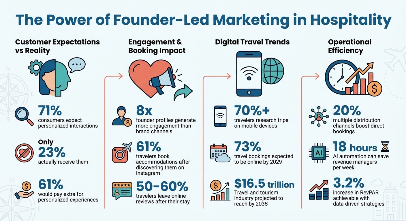 Founder-Led Marketing Statistics for Hospitality and Travel Industry