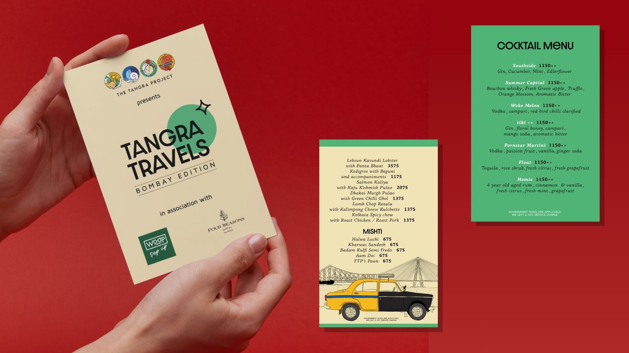 The Tangra Project: Tangra Travels Menu & Marketing Collaterals 