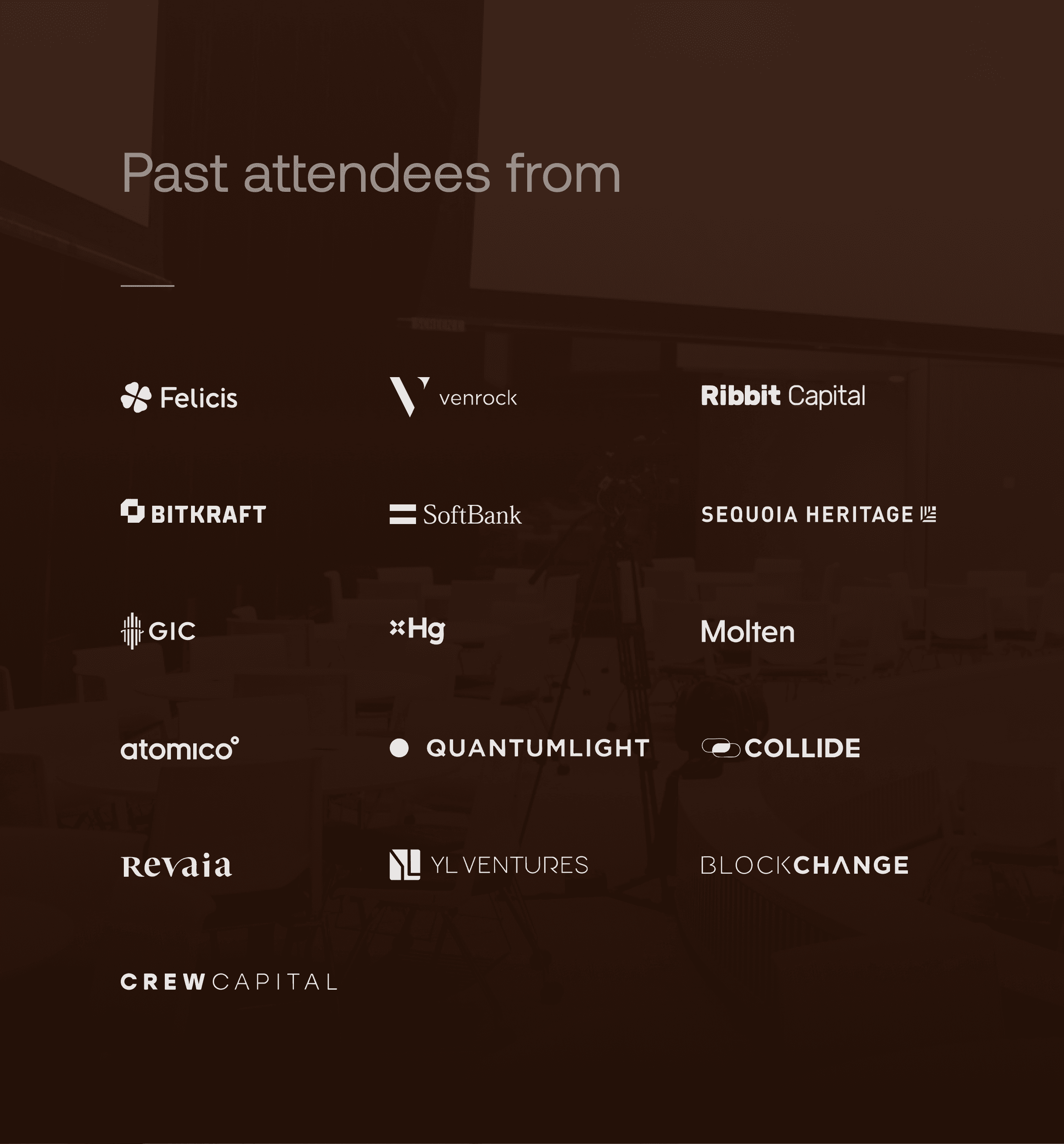 photo of empty room with projector screen